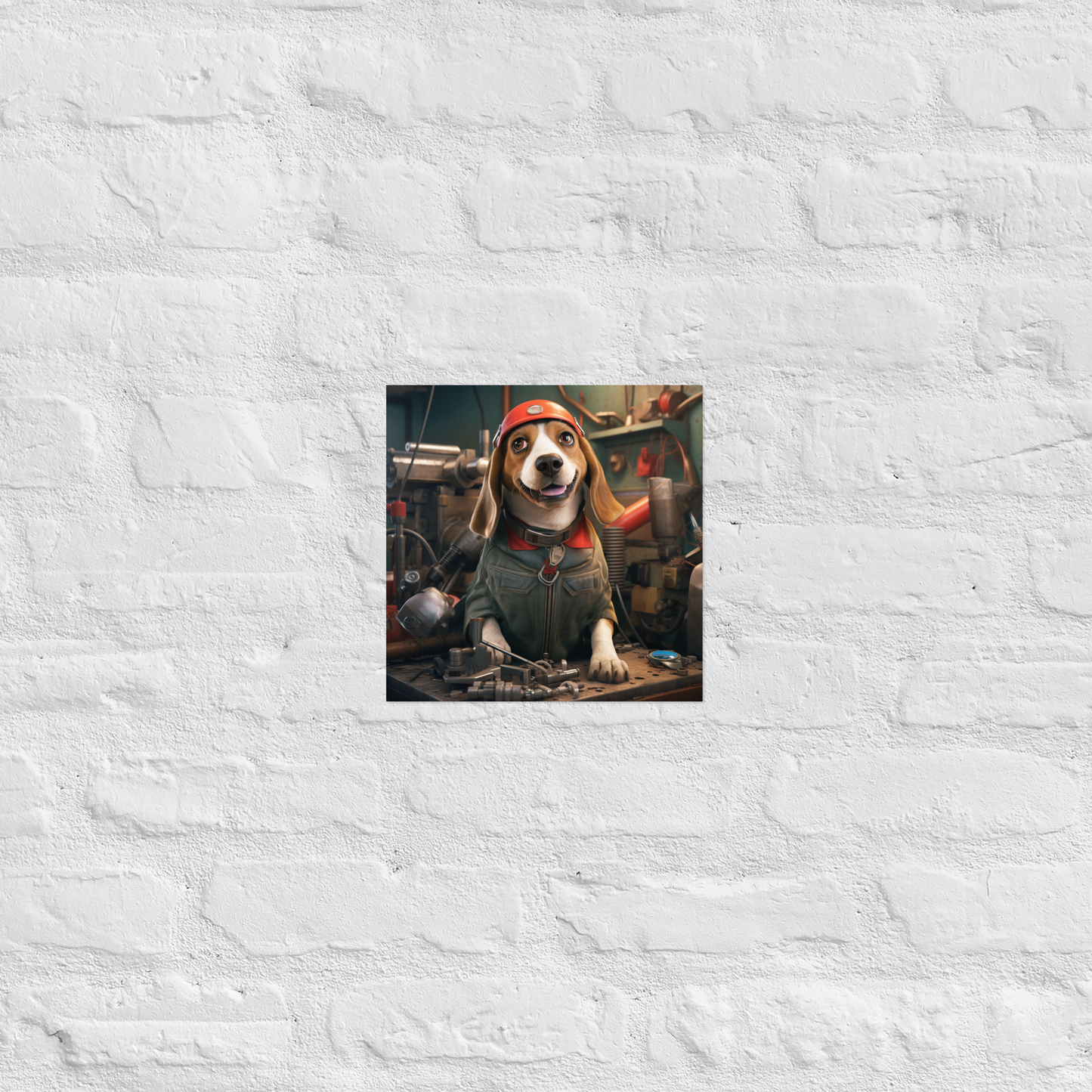 Beagle AutoMechanic Poster