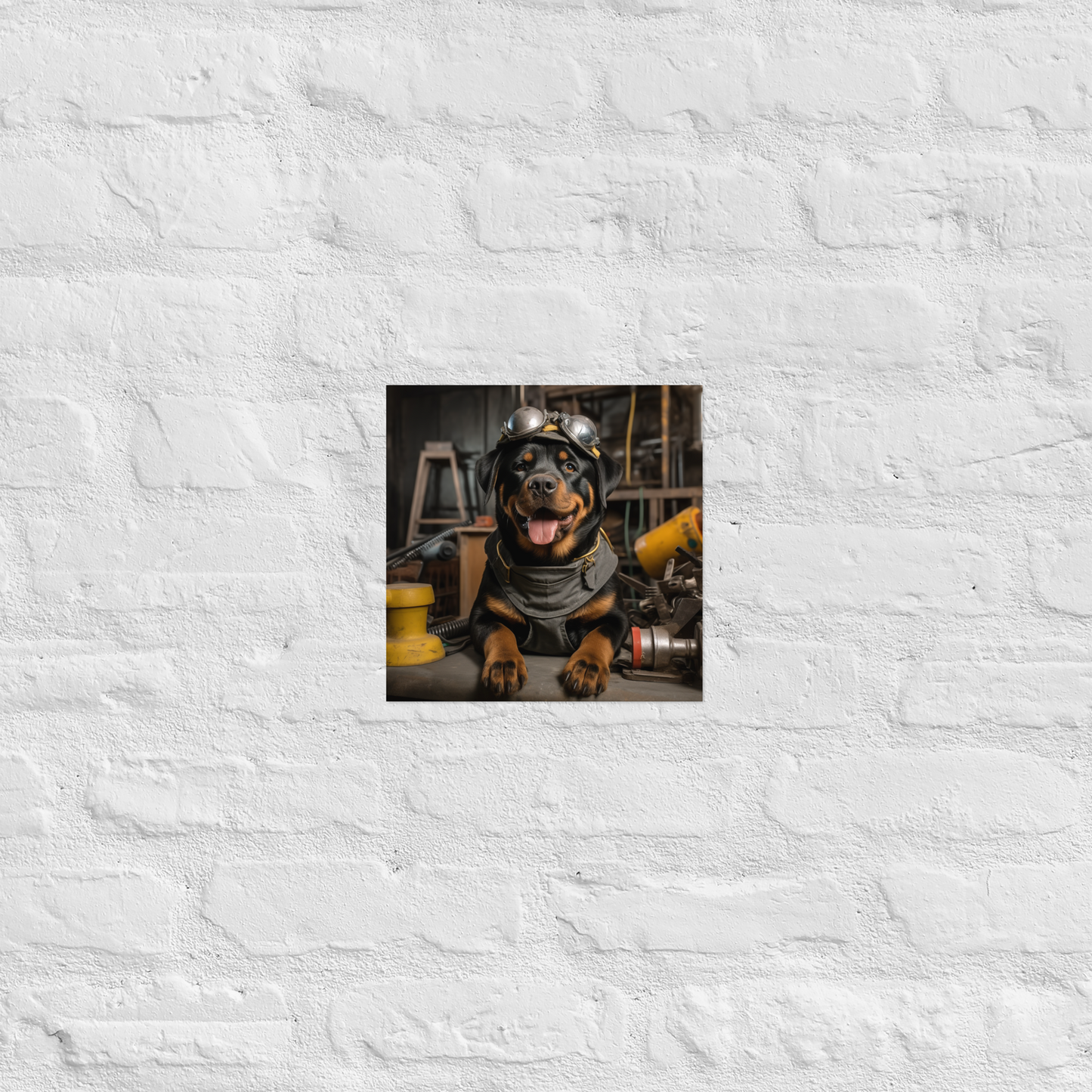 Rottweiler AutoMechanic Poster