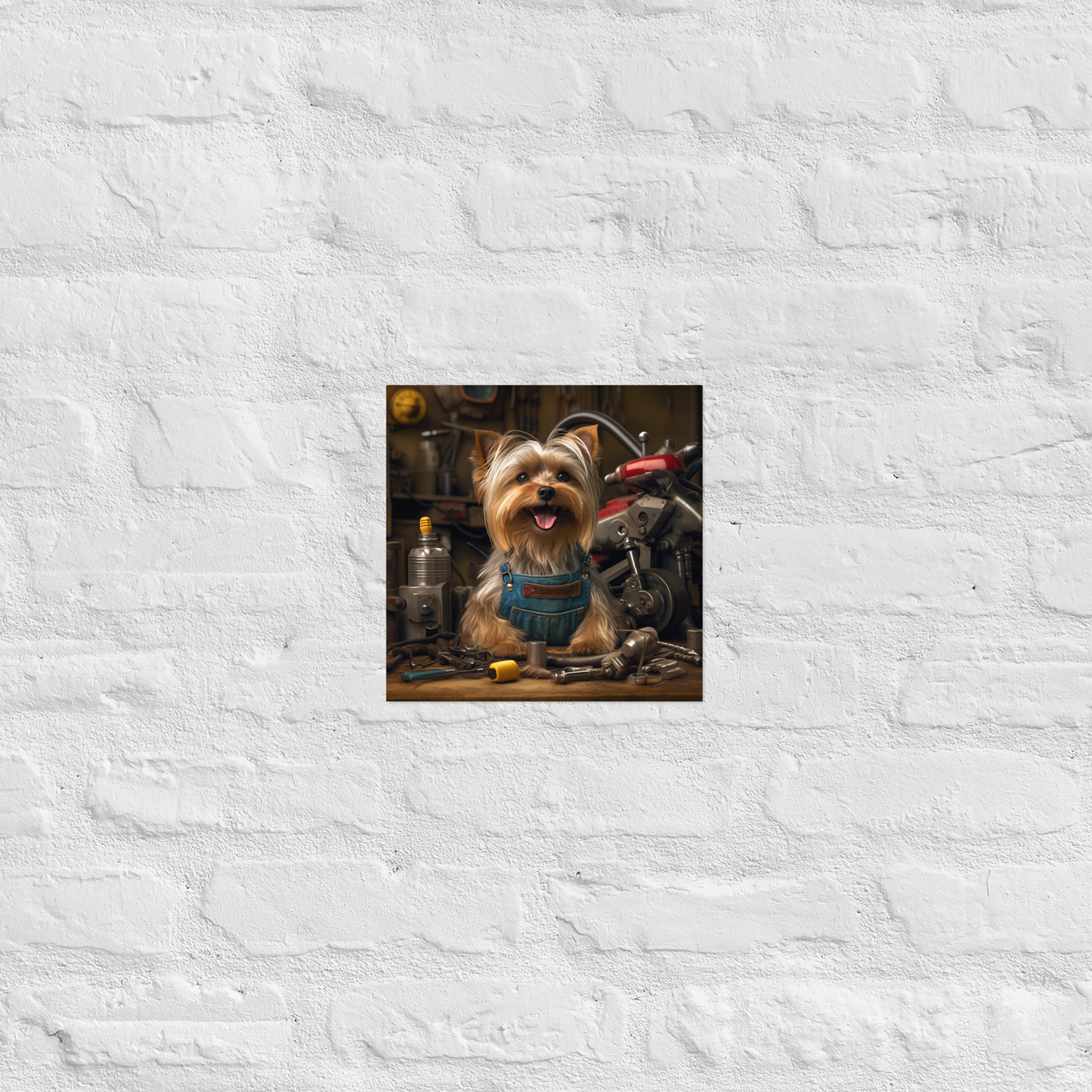 Yorkshire Terrier AutoMechanic Poster