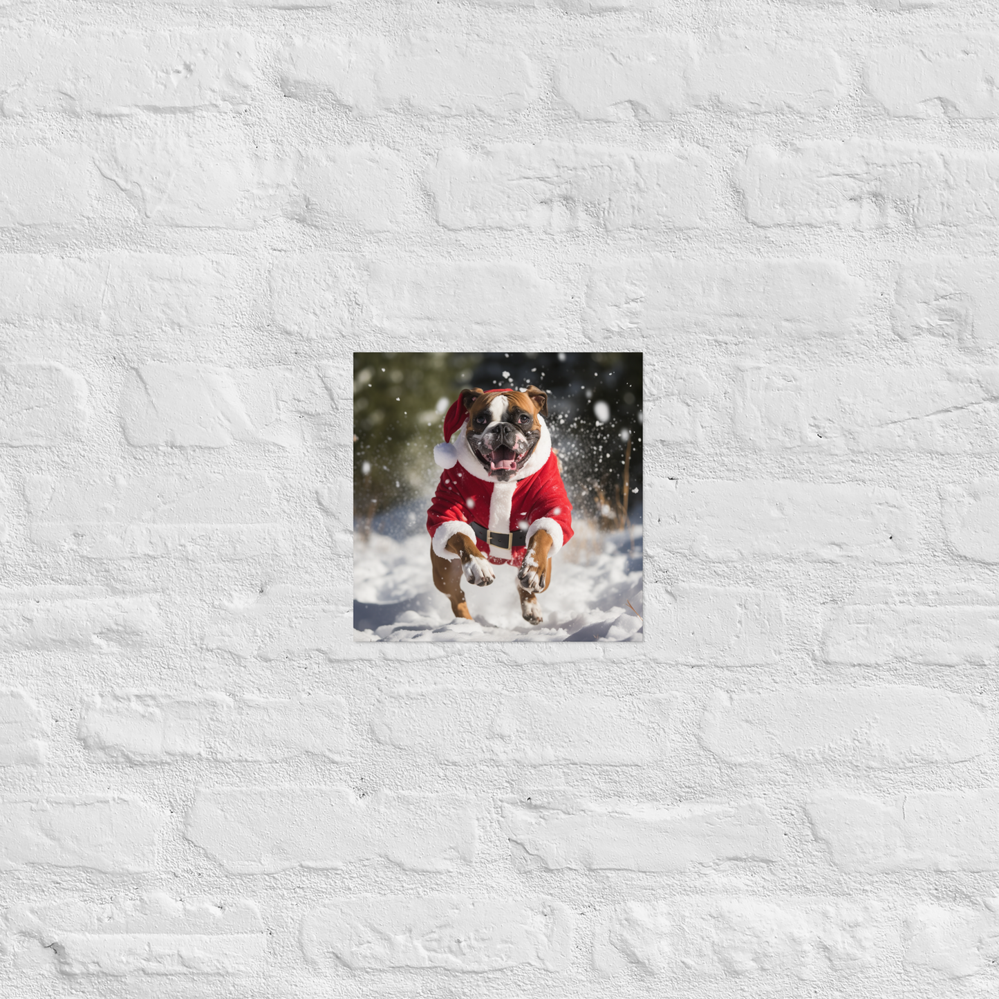 Boxer Christmas Poster