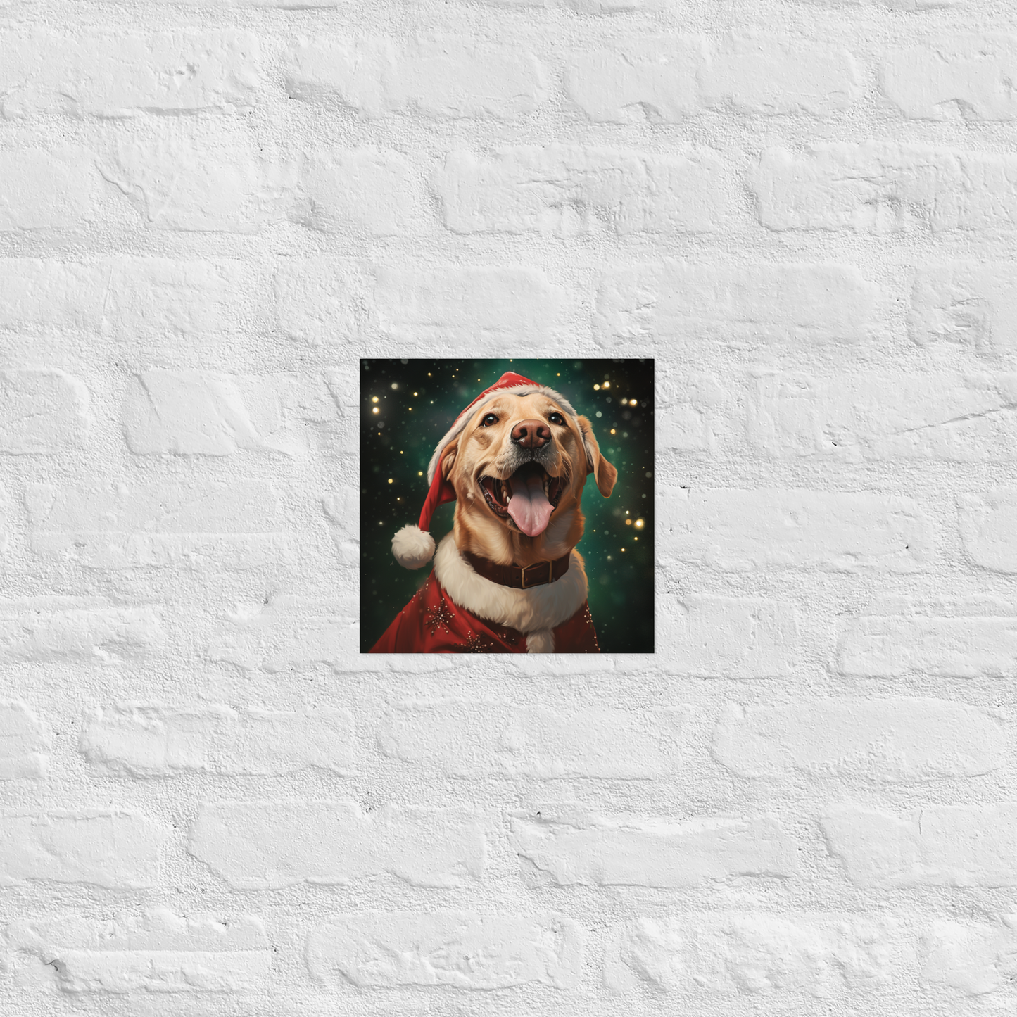 Labrador Retriever Christmas Poster