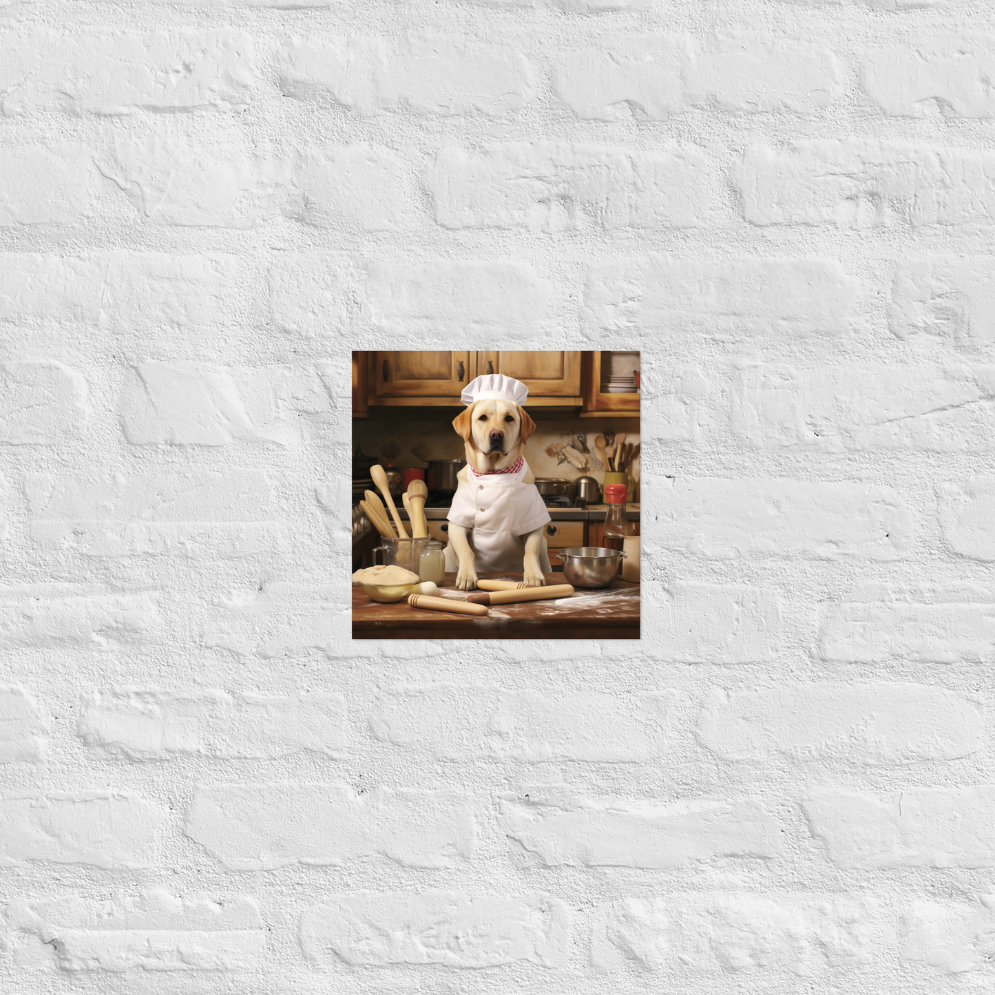 Labrador Retriever Chef Poster