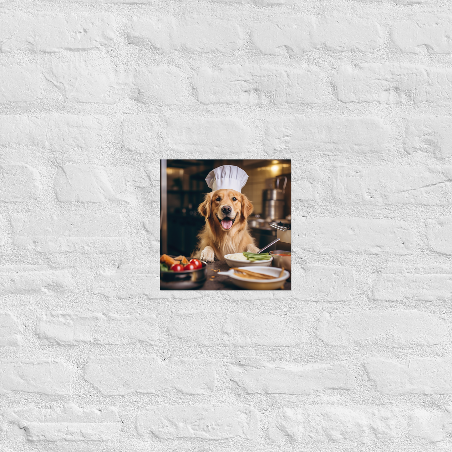 Golden Retriever Chef Poster