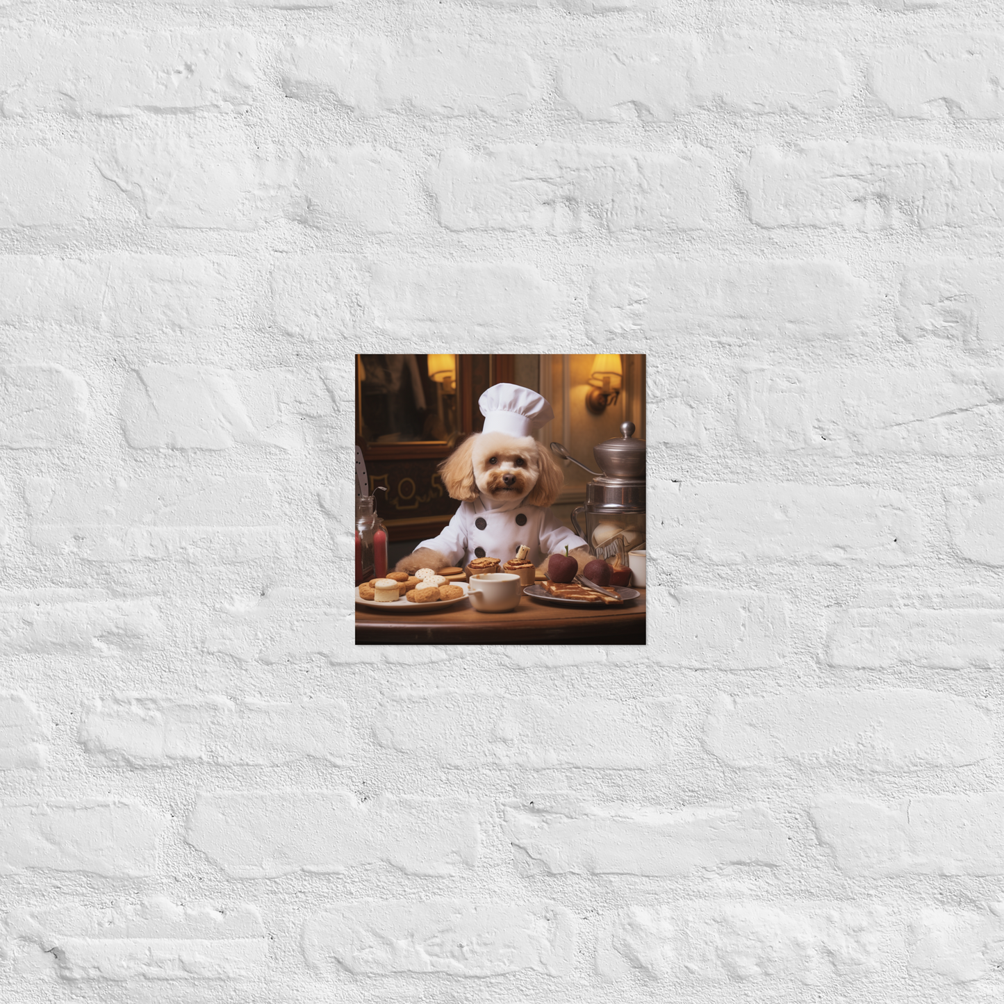 Poodle Chef Poster