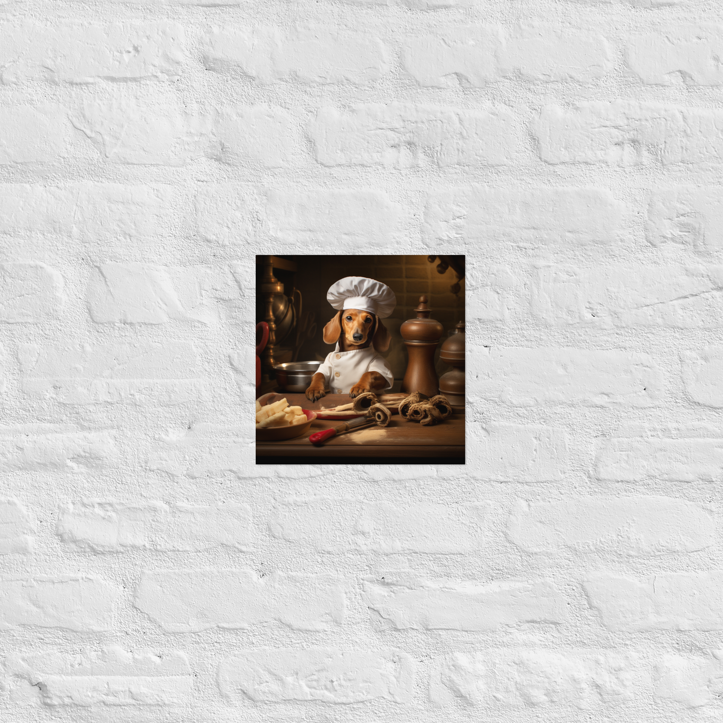 Dachshund Chef Poster