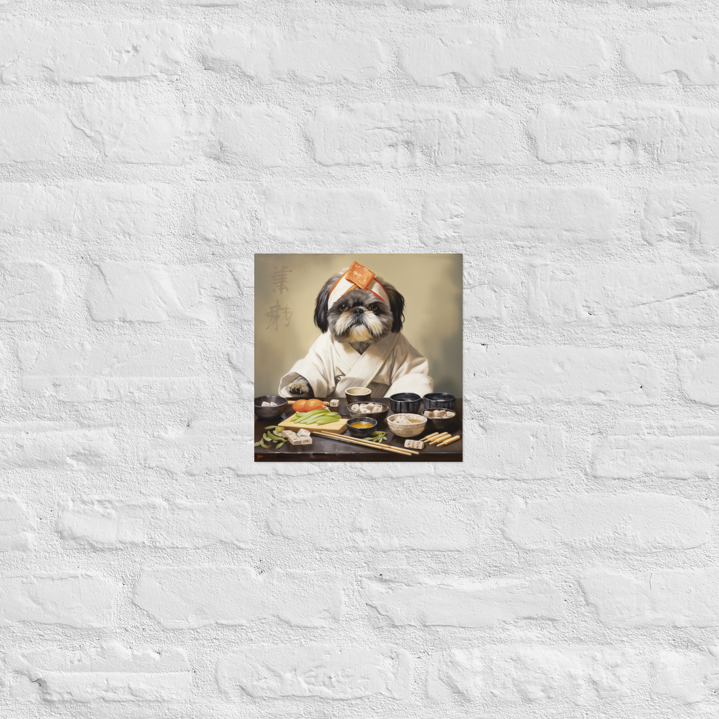 Shih Tzu Chef Poster