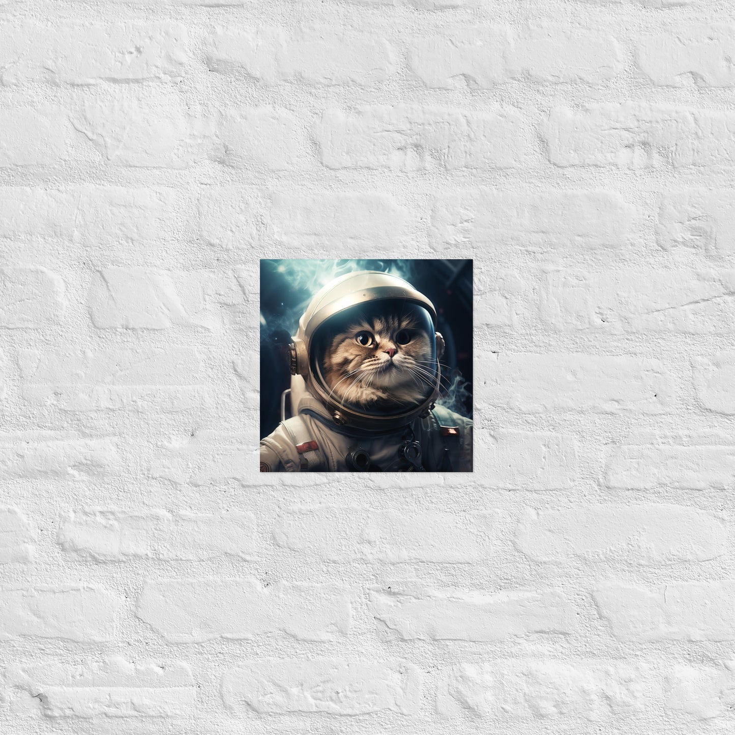 Maine Coon Astronaut Poster