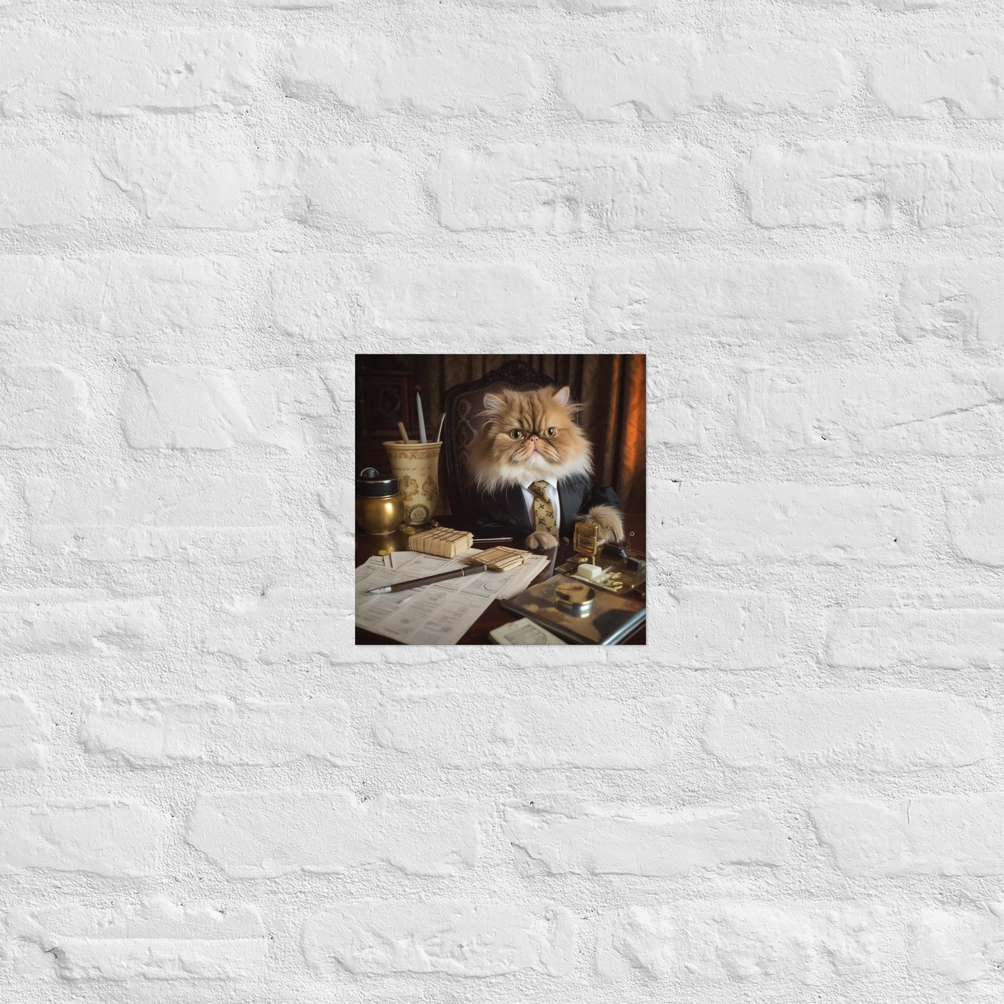 Maine Coon Lawyer Poster