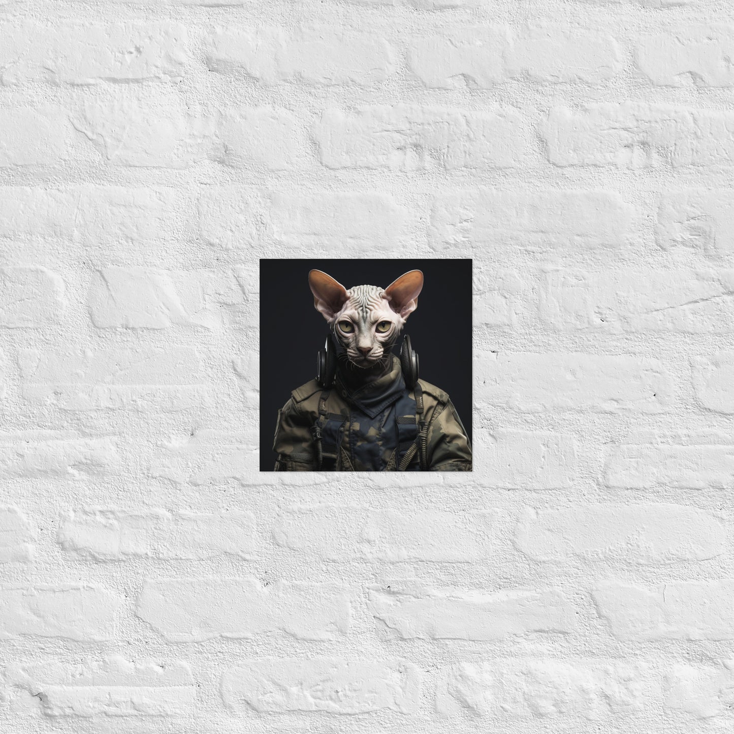 Sphynx Military Person Poster