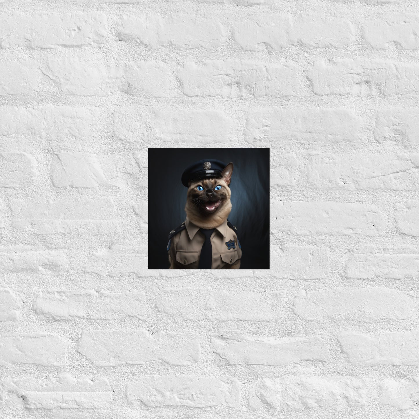 Siamese Police Officer Poster