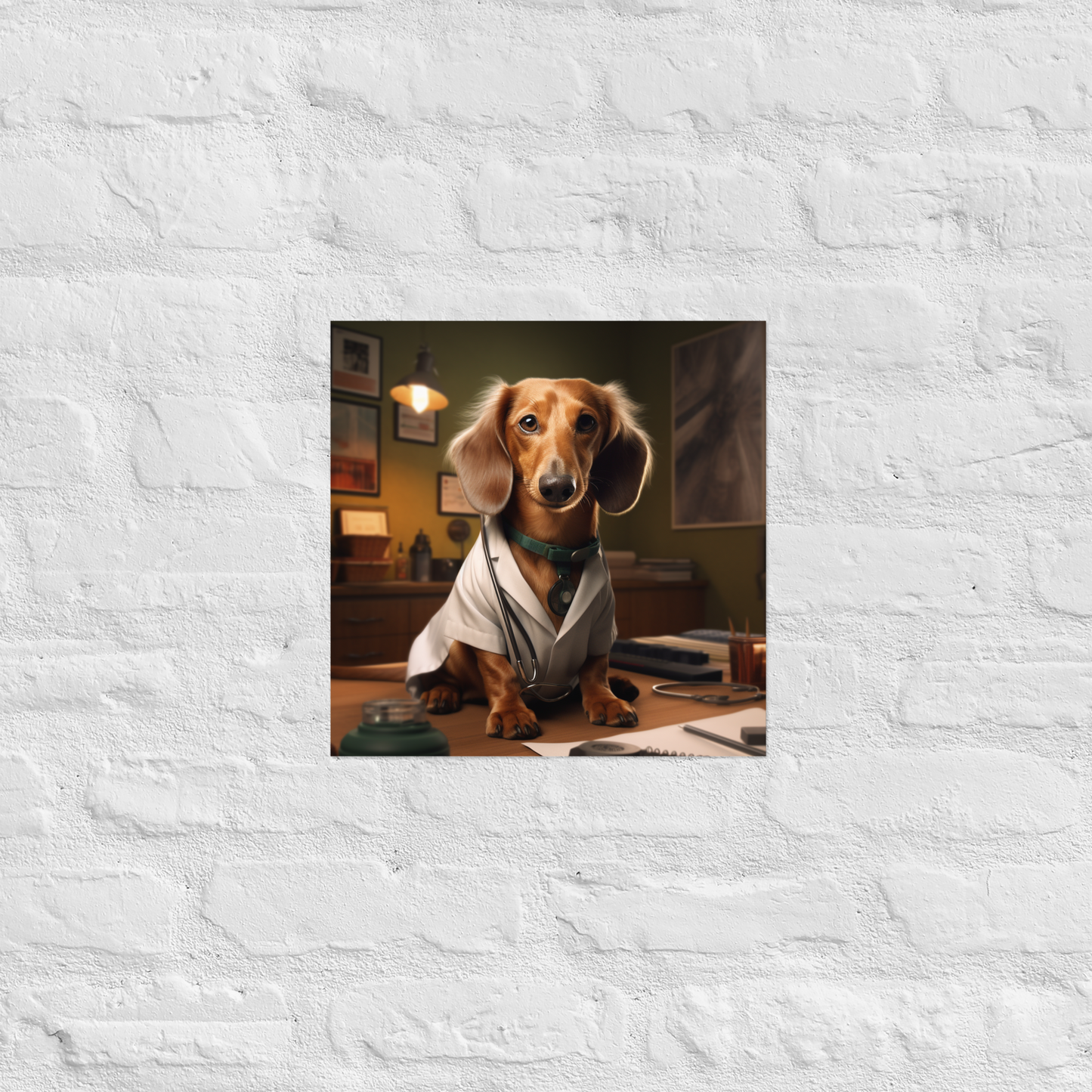 Dachshund Doctor Poster