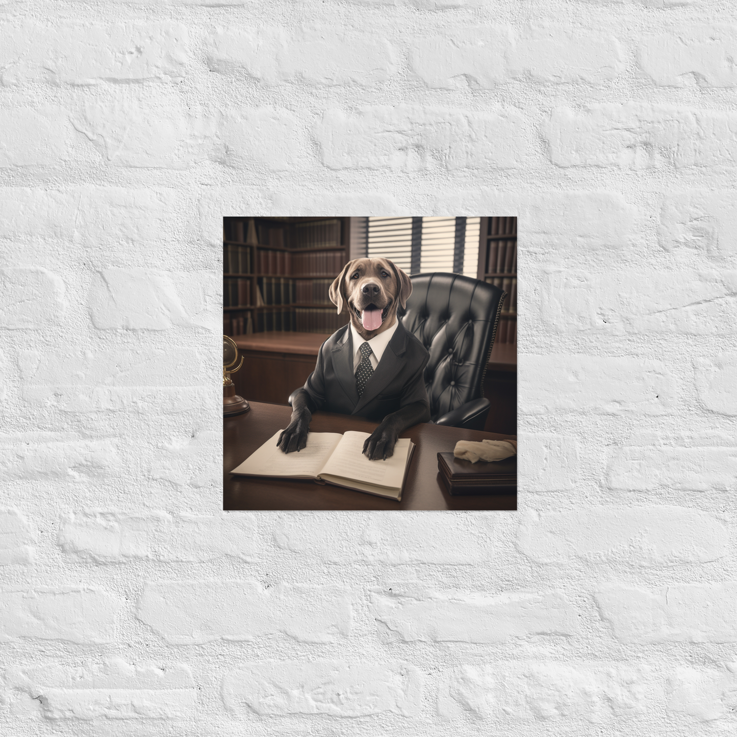 Labrador Retriever Lawyer Poster