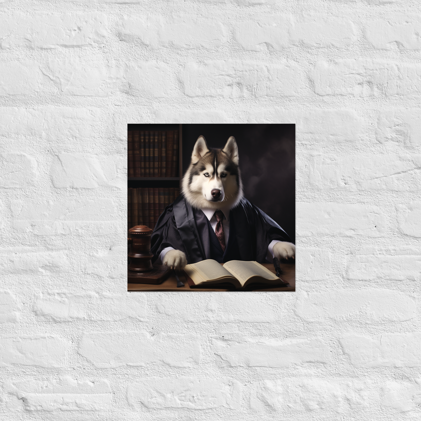 Siberian Husky Lawyer Poster