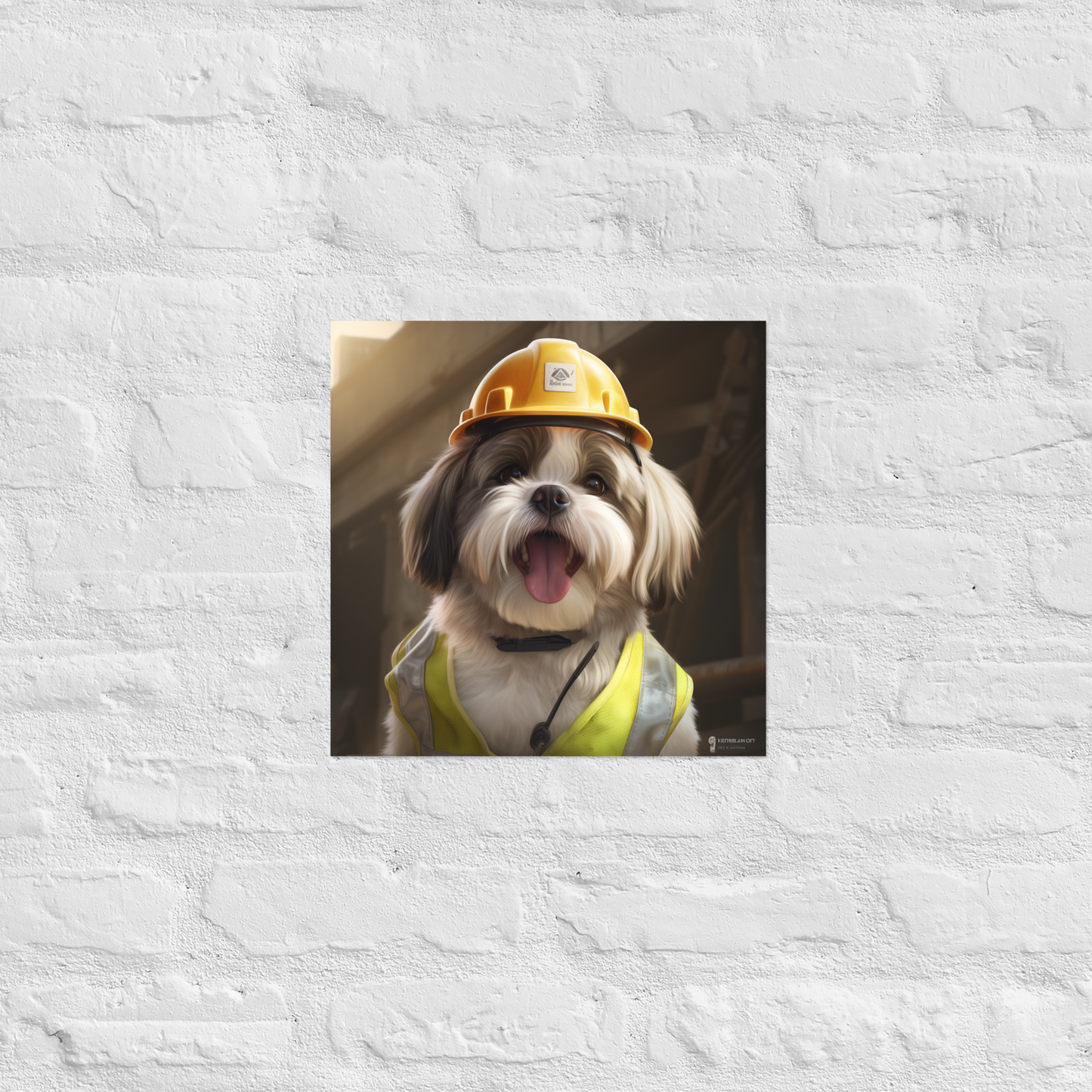 Shih Tzu Engineer Poster