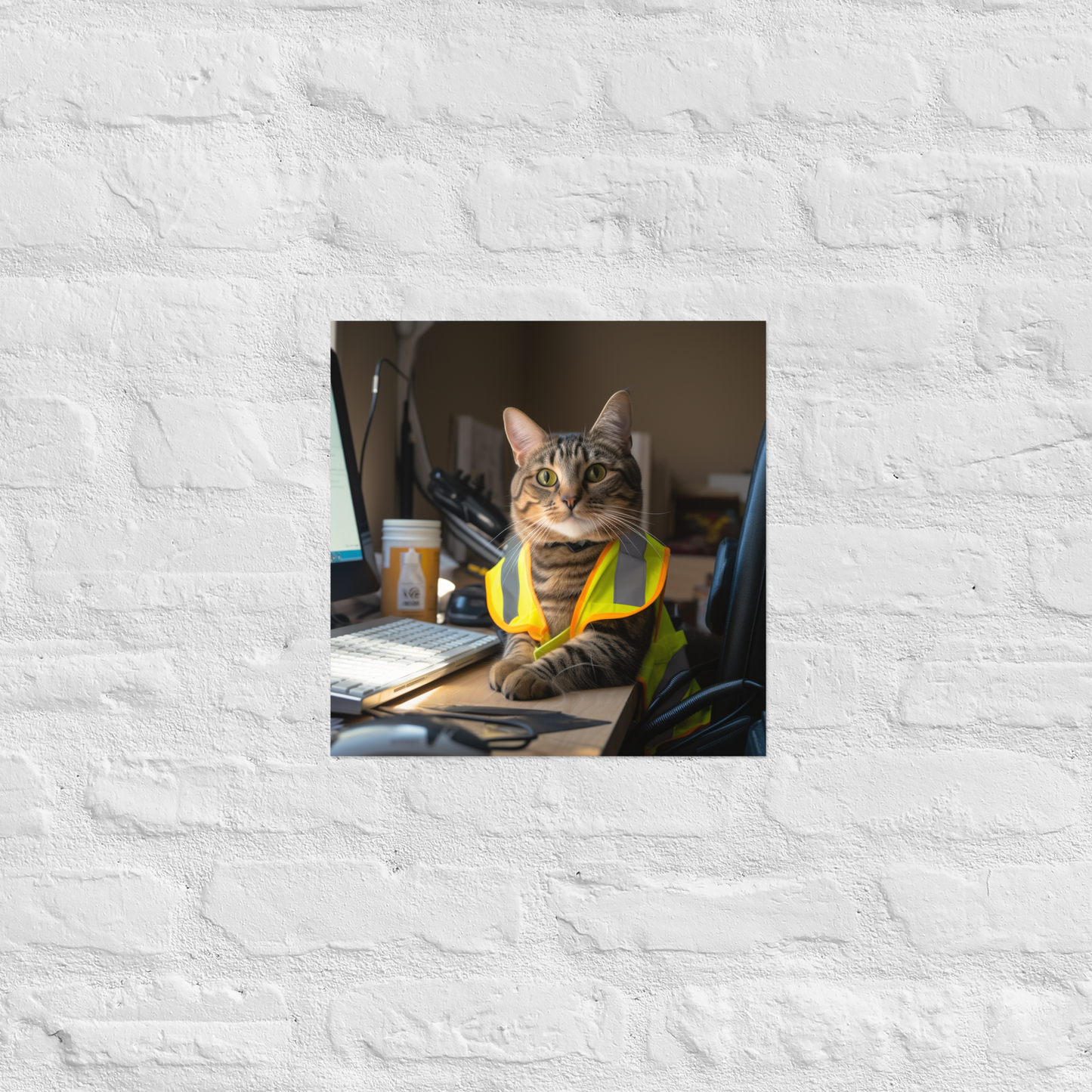 Domestic Shorthair Engineer Poster