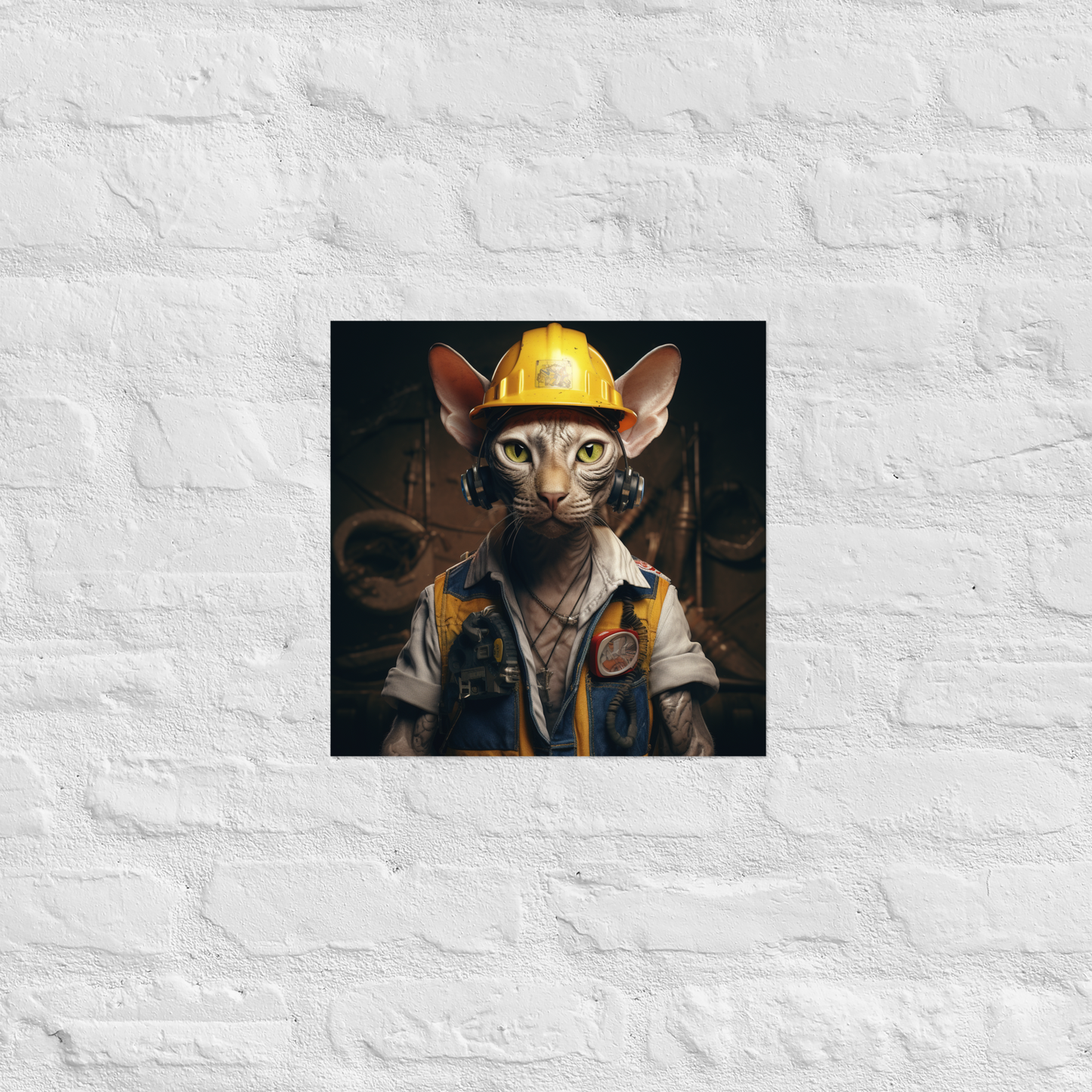 Sphynx Engineer Poster