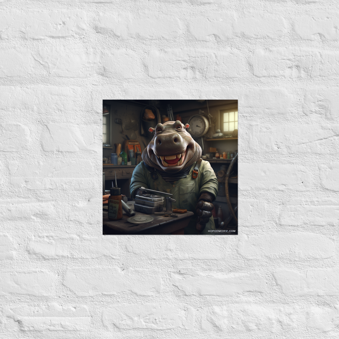 Hippo Engineer Poster