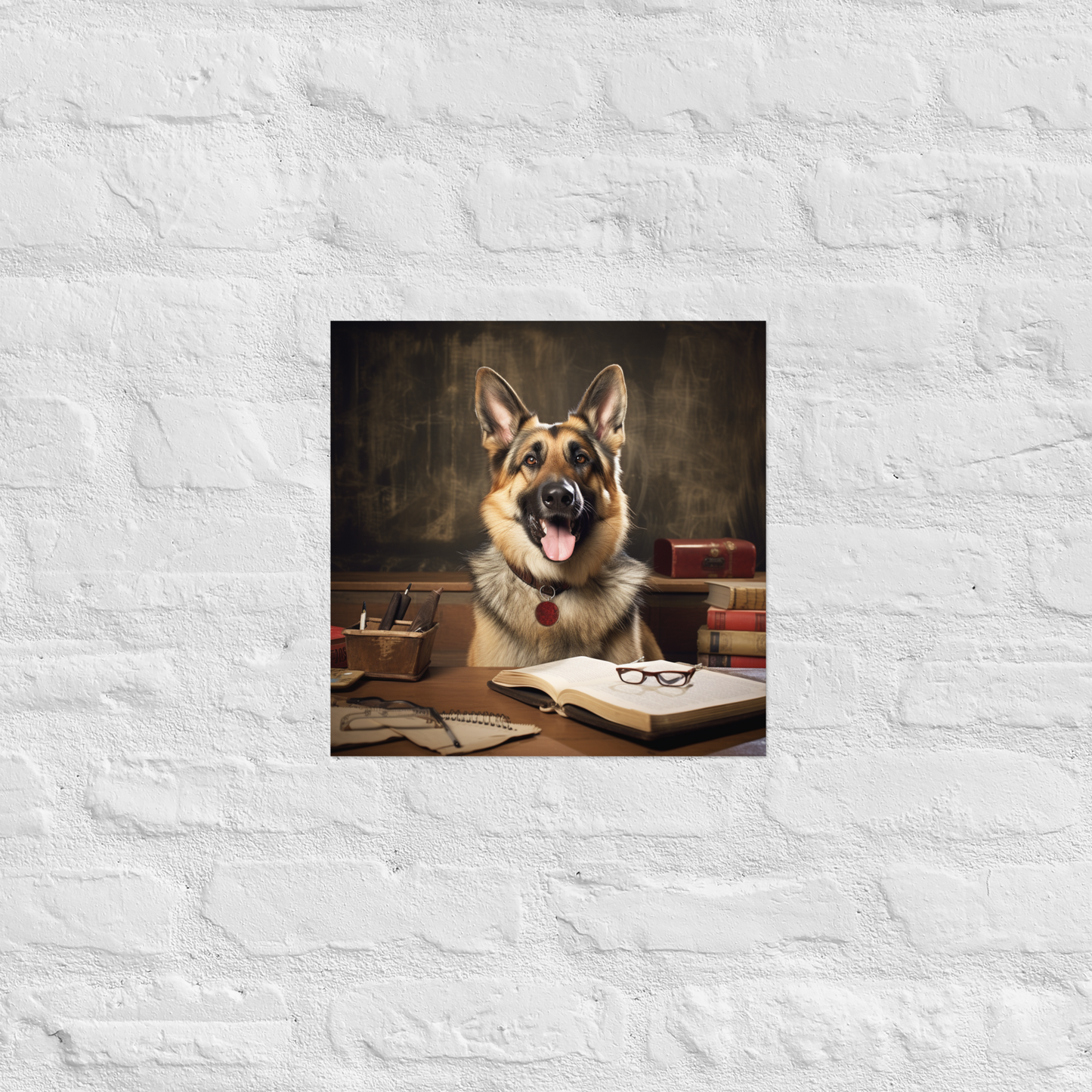 German Shepherd Teacher Poster