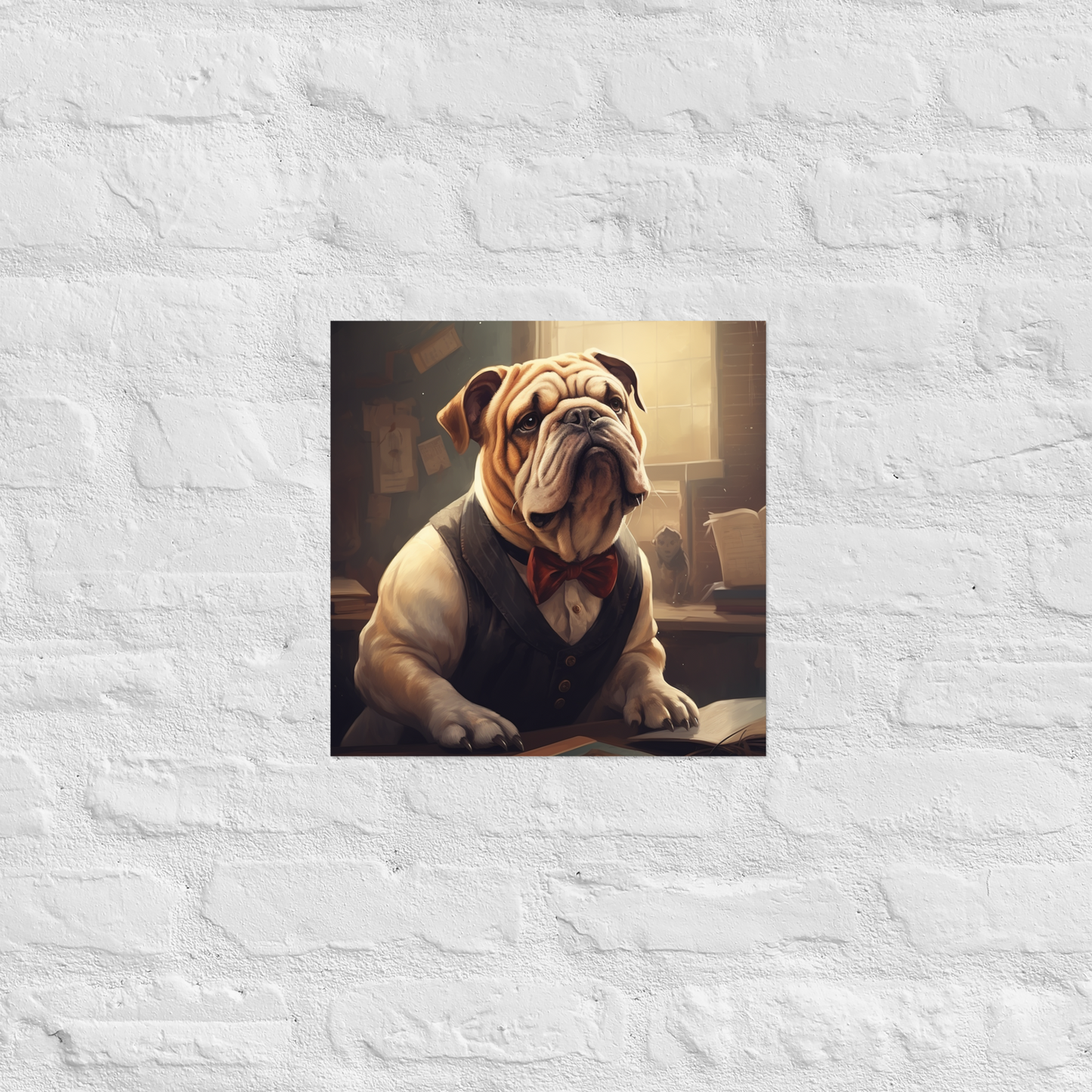 Bulldog Teacher Poster