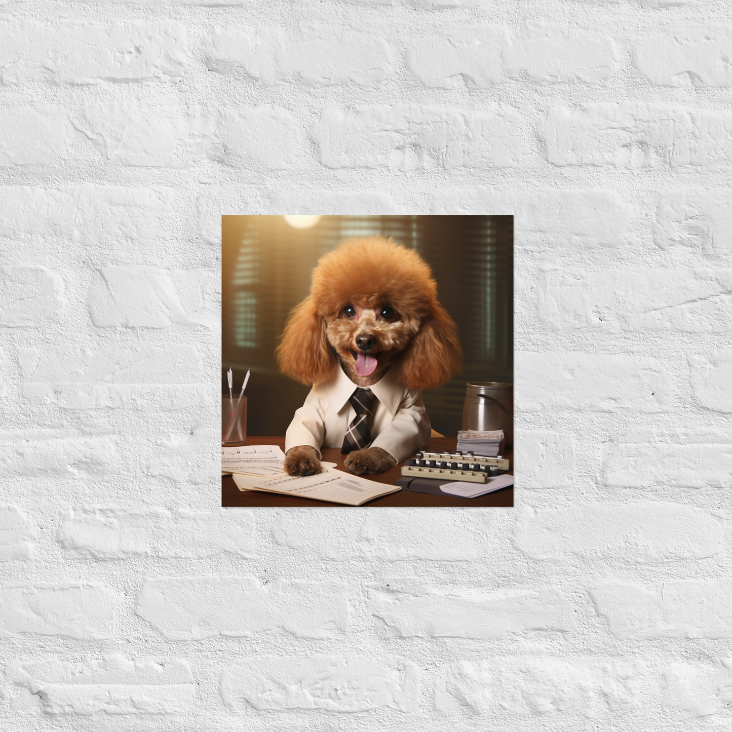 Poodle Teacher Poster