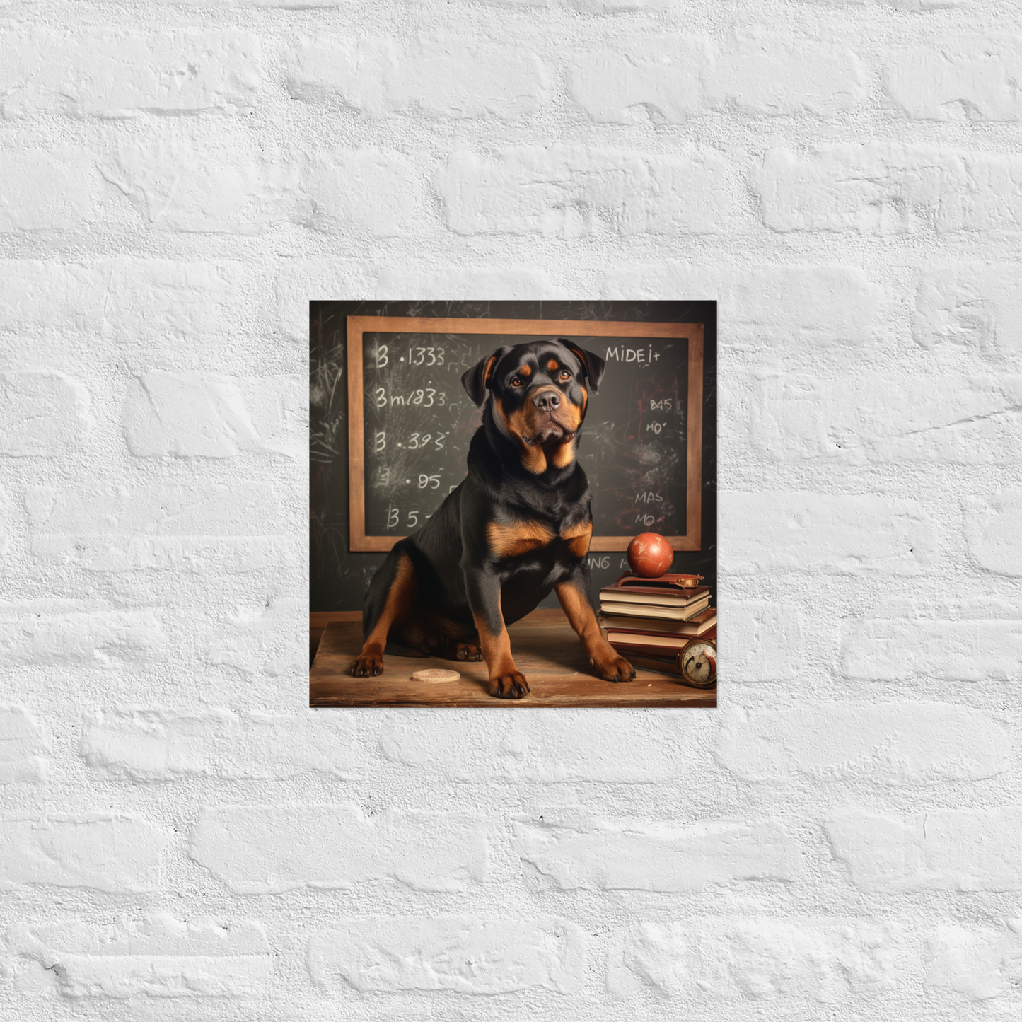 Rottweiler Teacher Poster