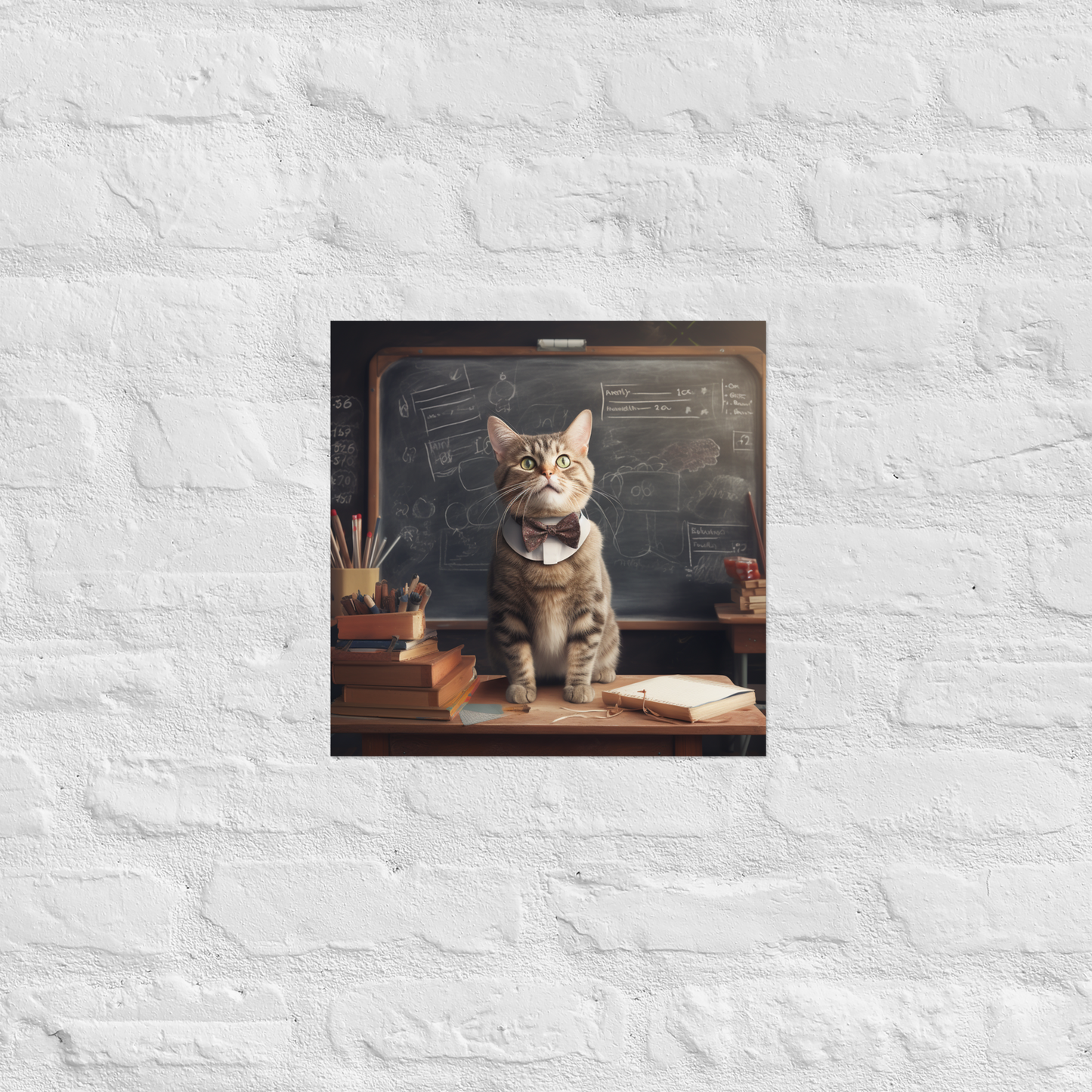 Domestic Shorthair Teacher Poster