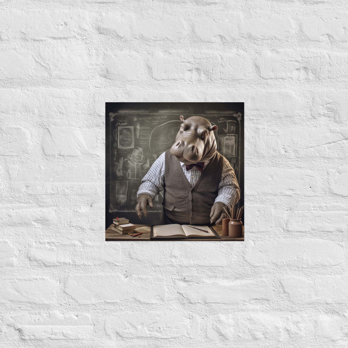 Hippo Teacher Poster