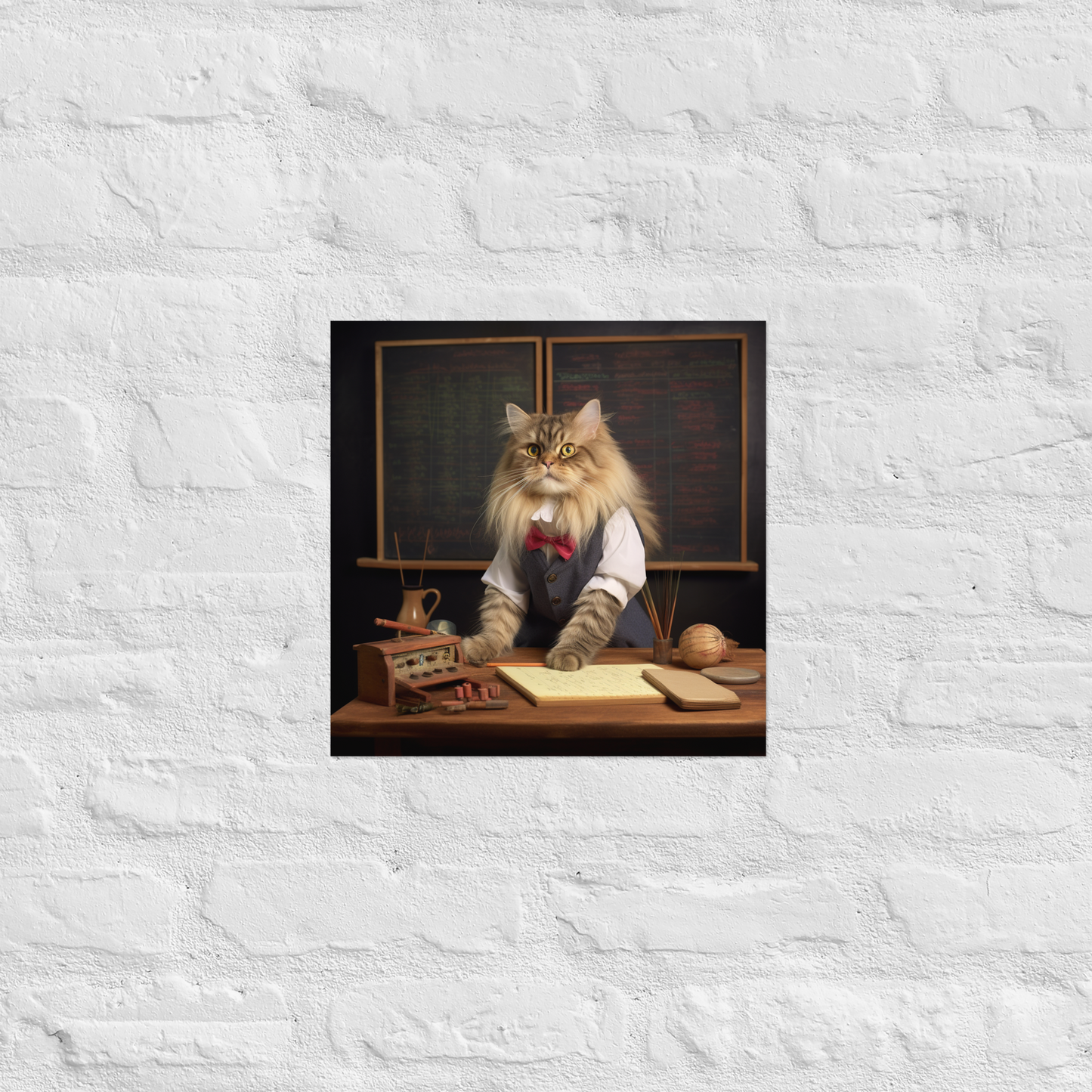 Maine Coon Teacher Poster