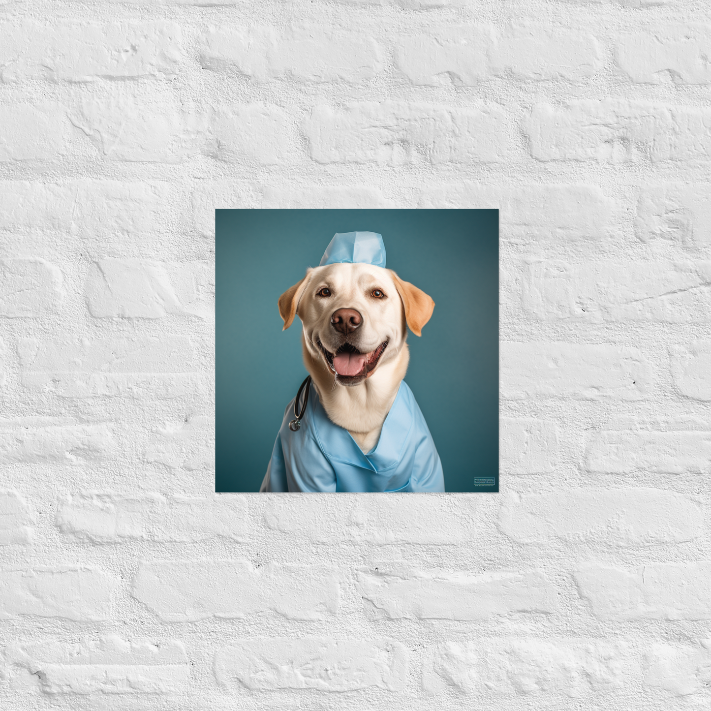 Labrador Retriever Nurse Poster