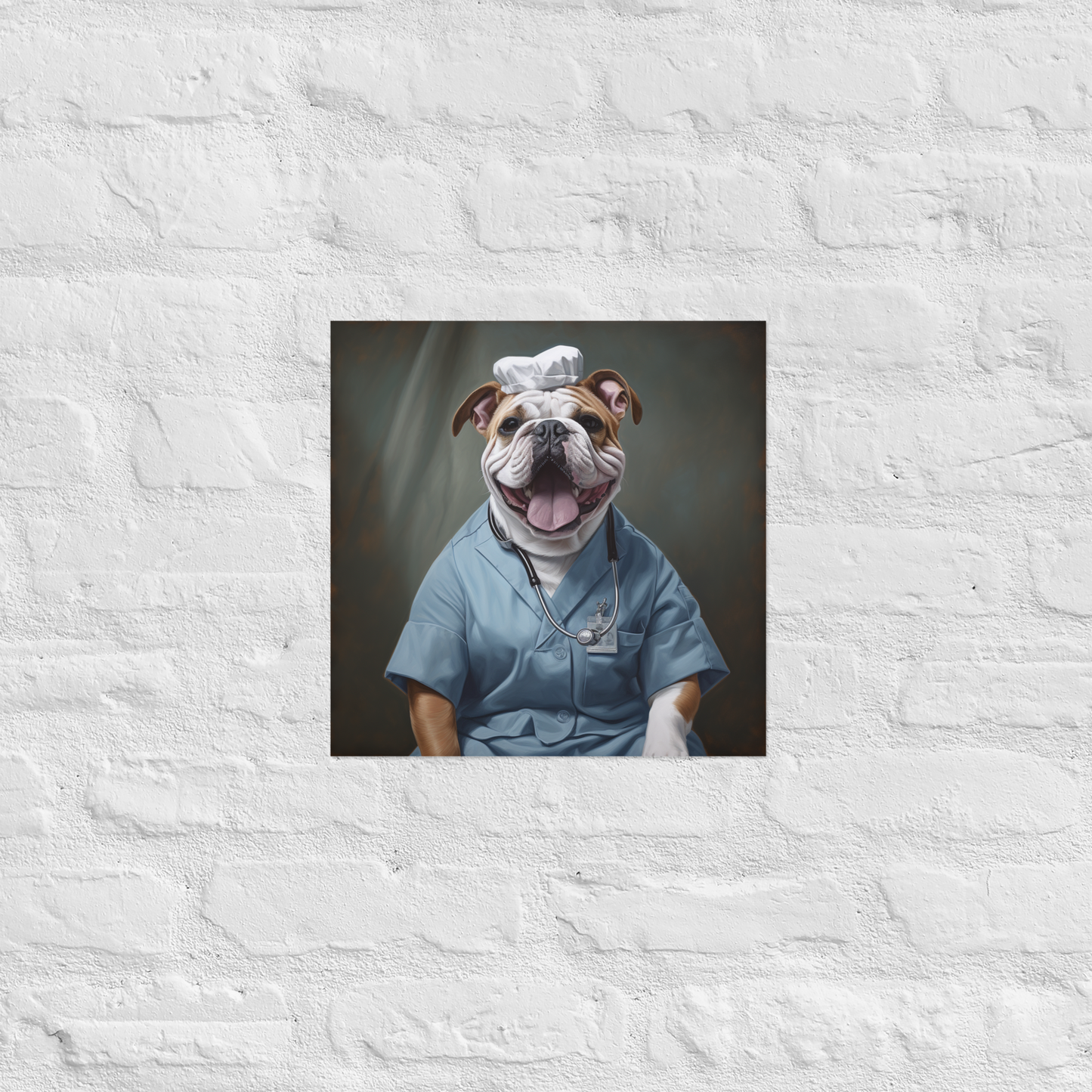 Bulldog Nurse Poster