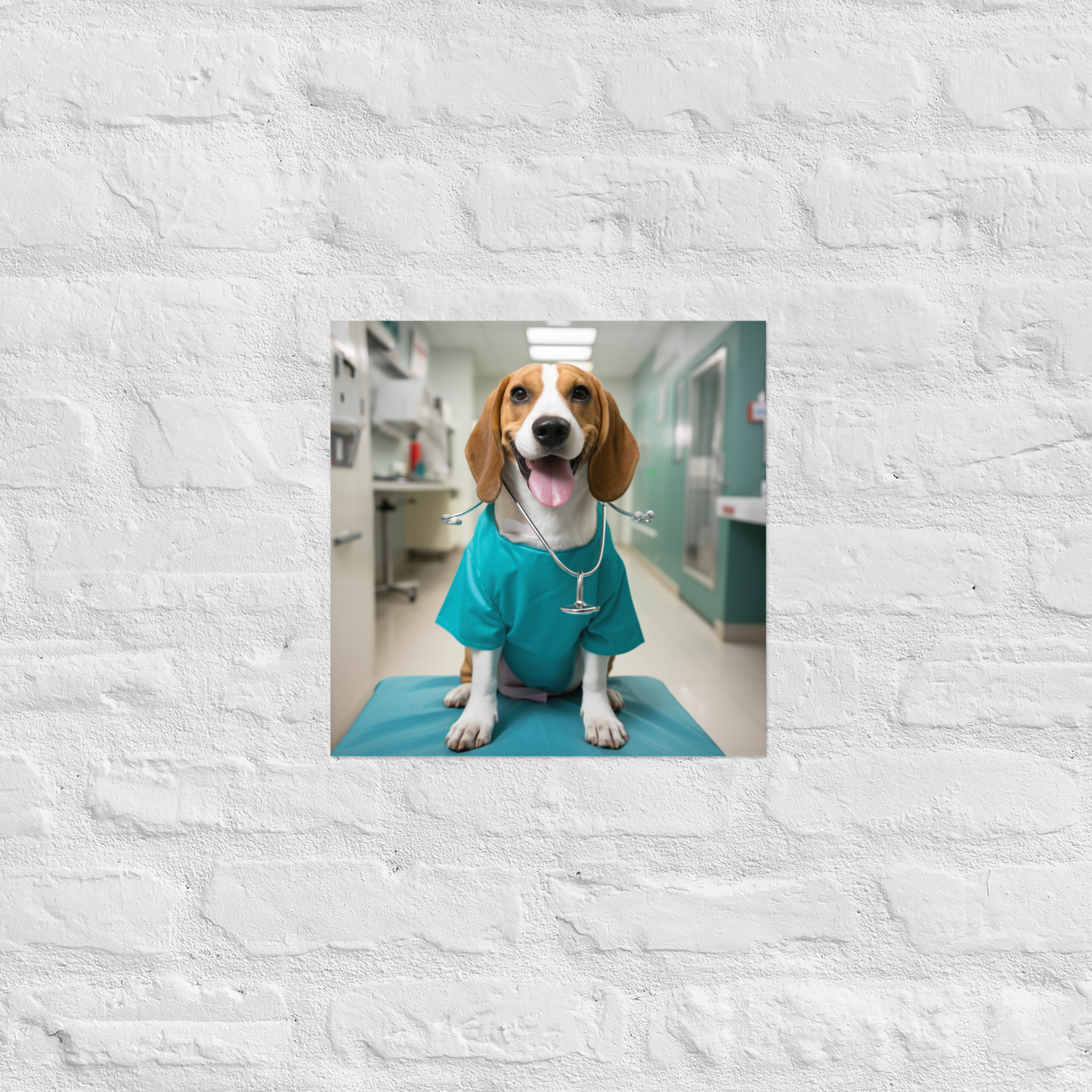 Beagle Nurse Poster