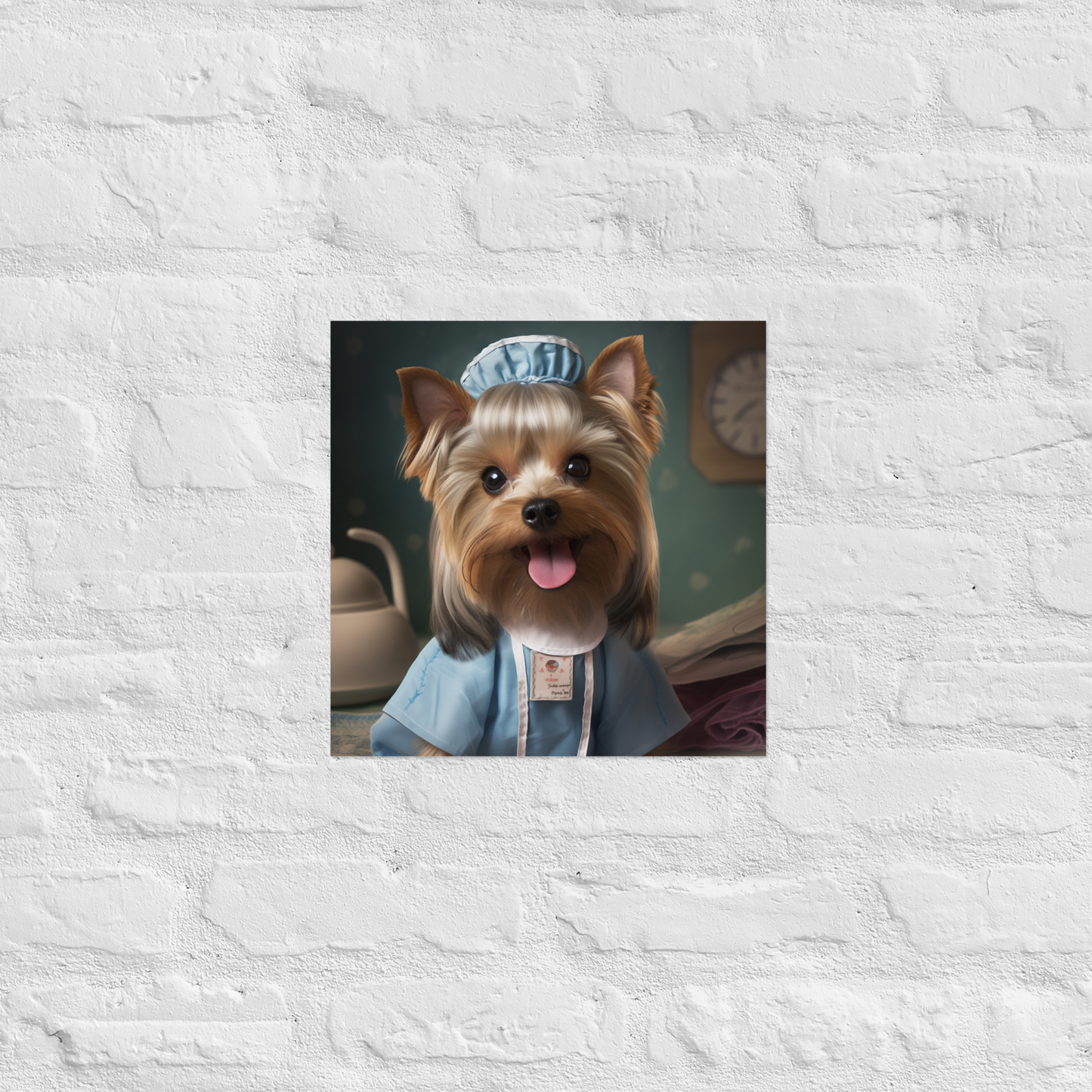 Yorkshire Terrier Nurse Poster