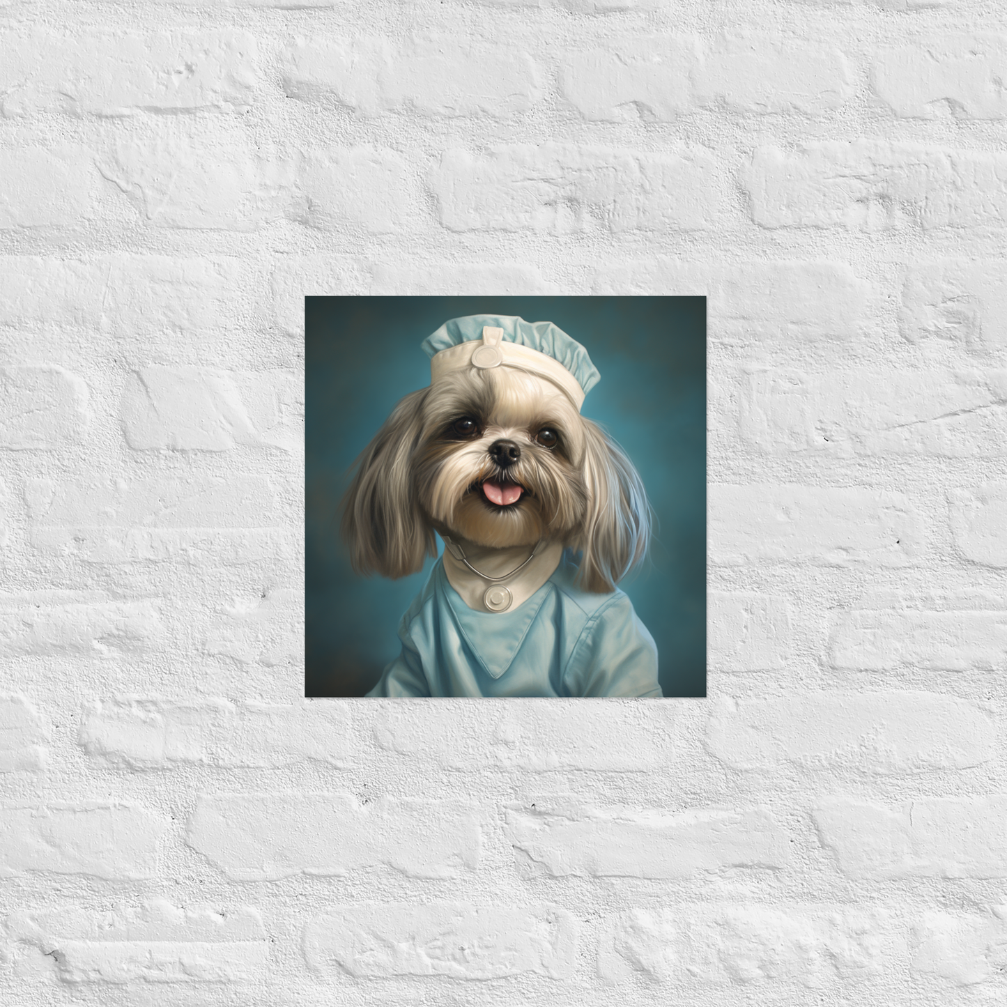 Shih Tzu Nurse Poster