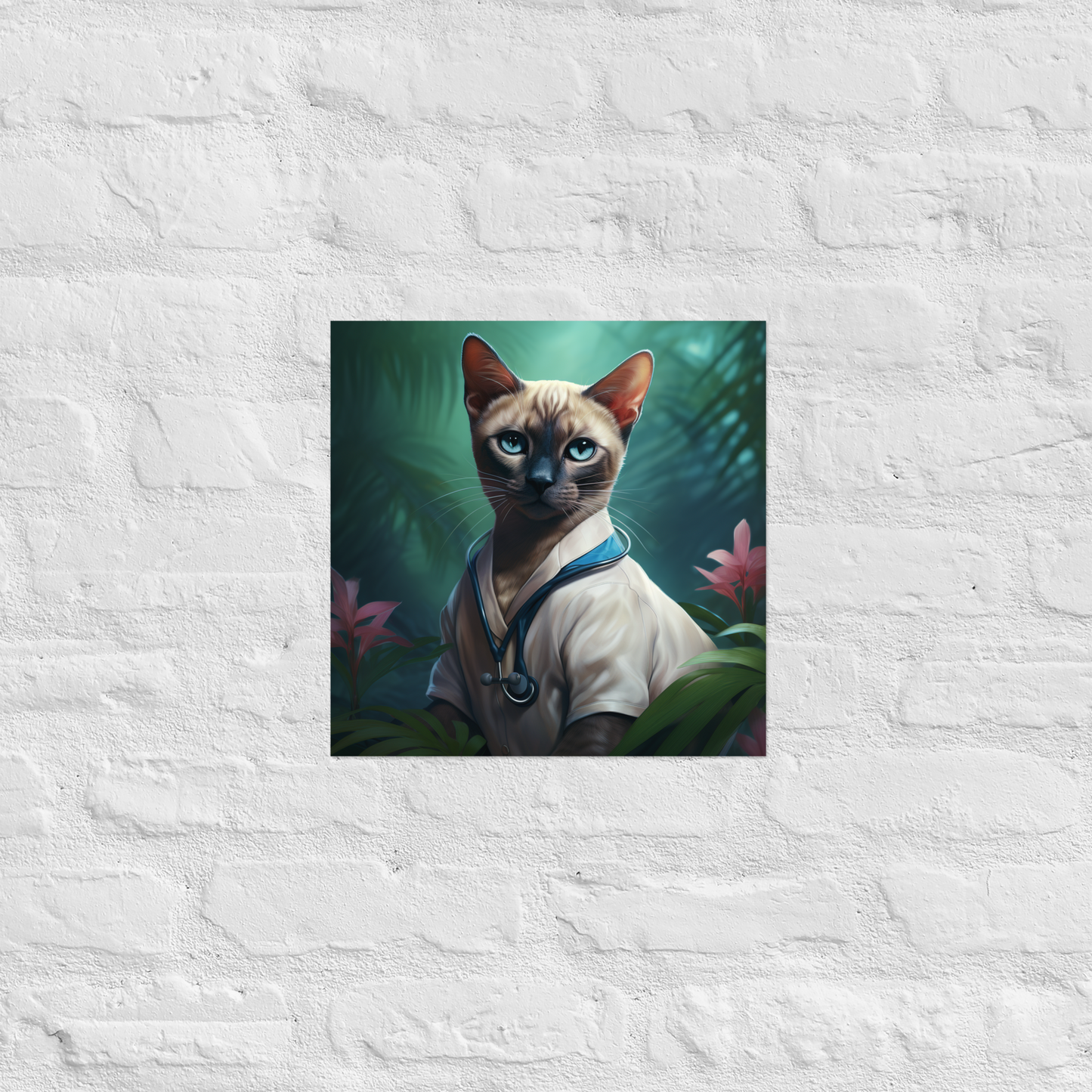 Siamese Nurse Poster