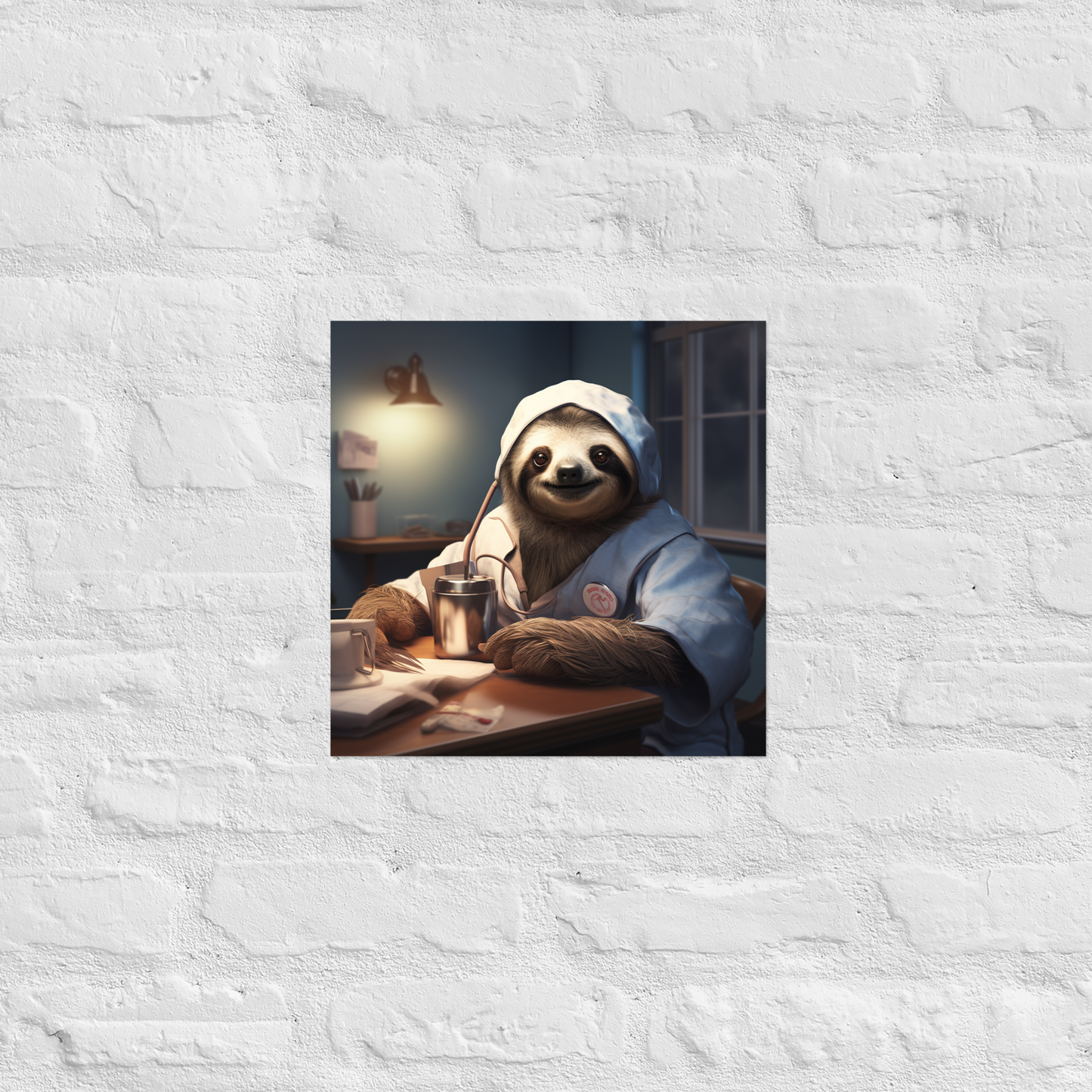 Sloth Nurse Poster