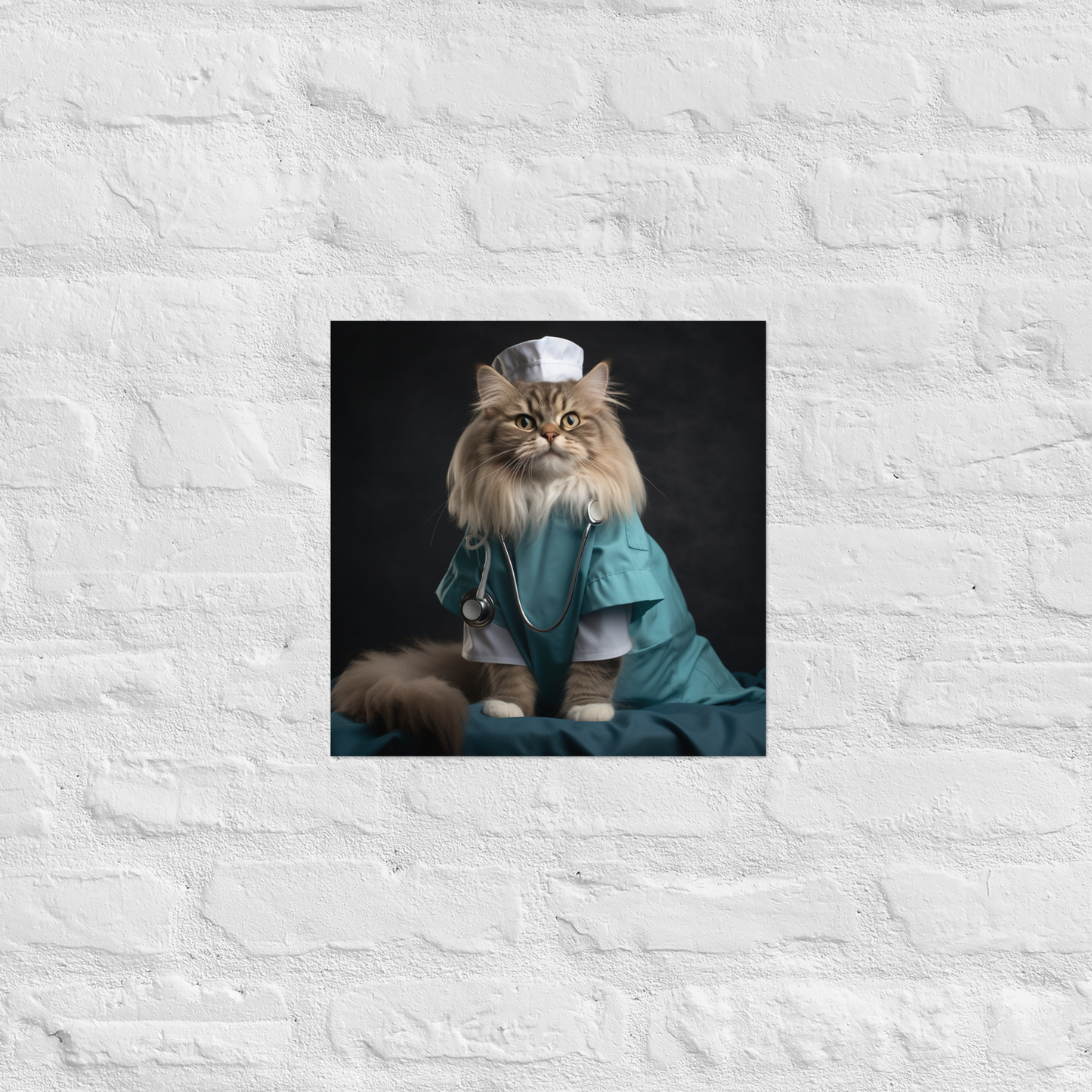 Maine Coon Nurse Poster