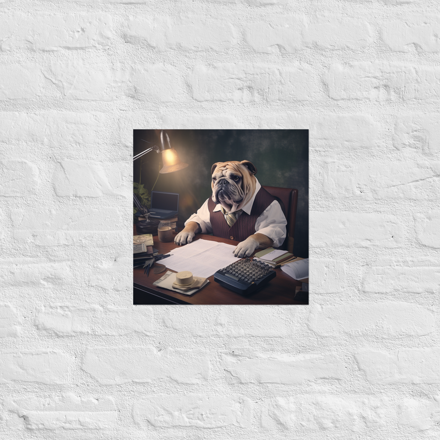 Bulldog Accountant Poster