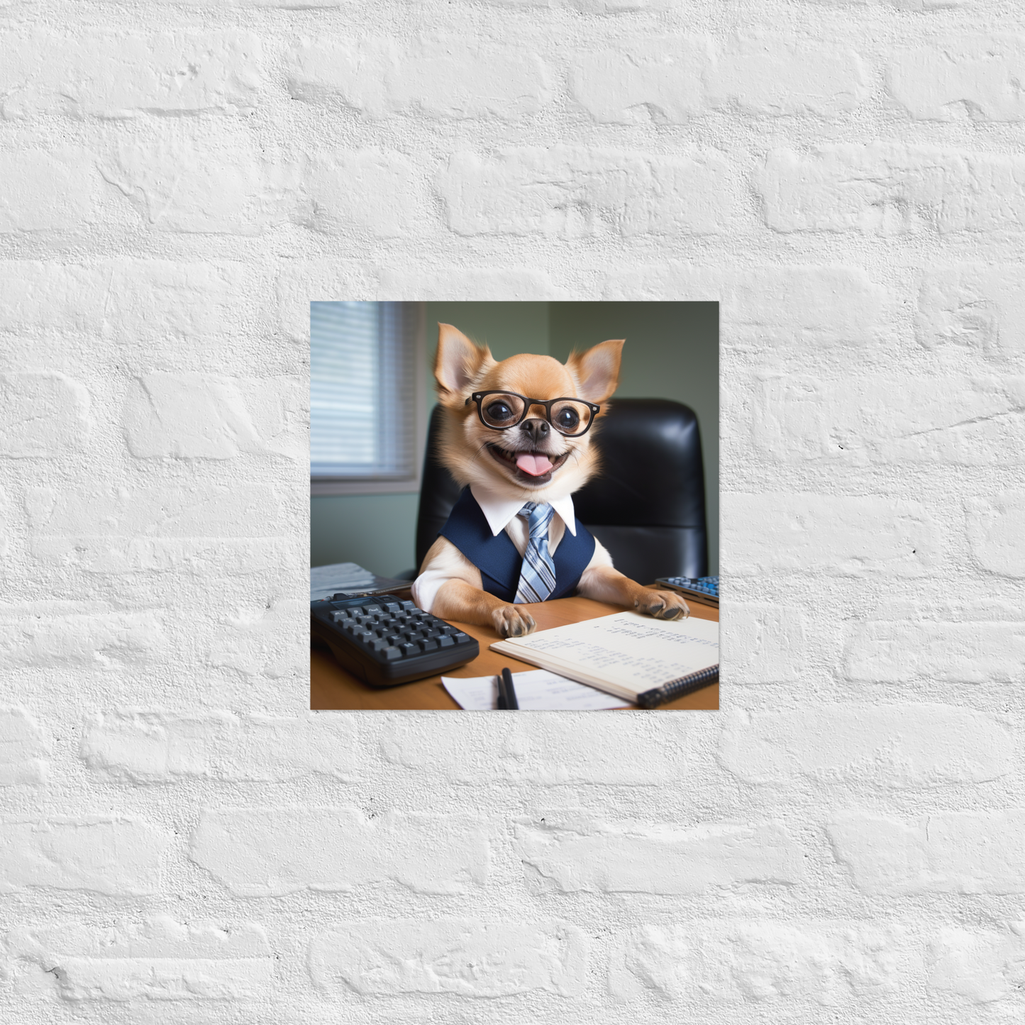 Chihuahua Accountant Poster