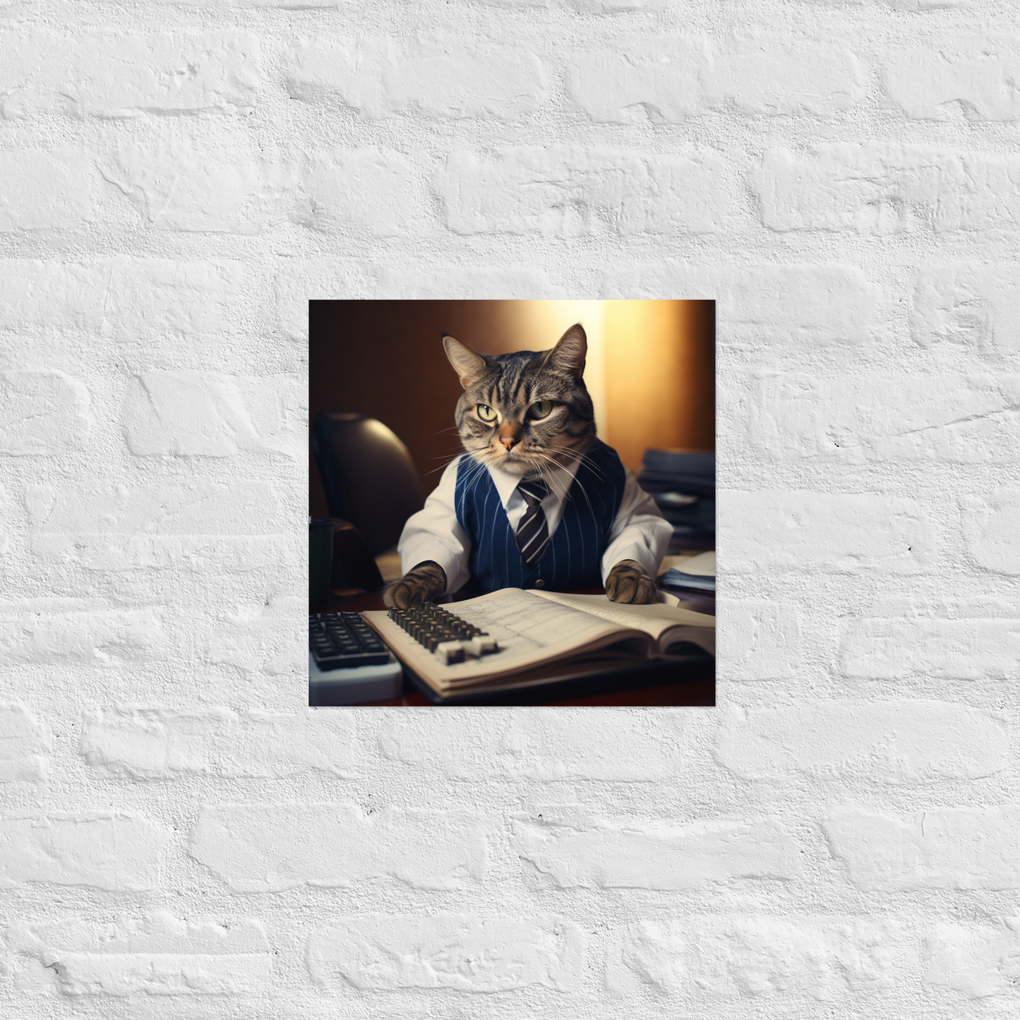 Domestic Shorthair Accountant Poster