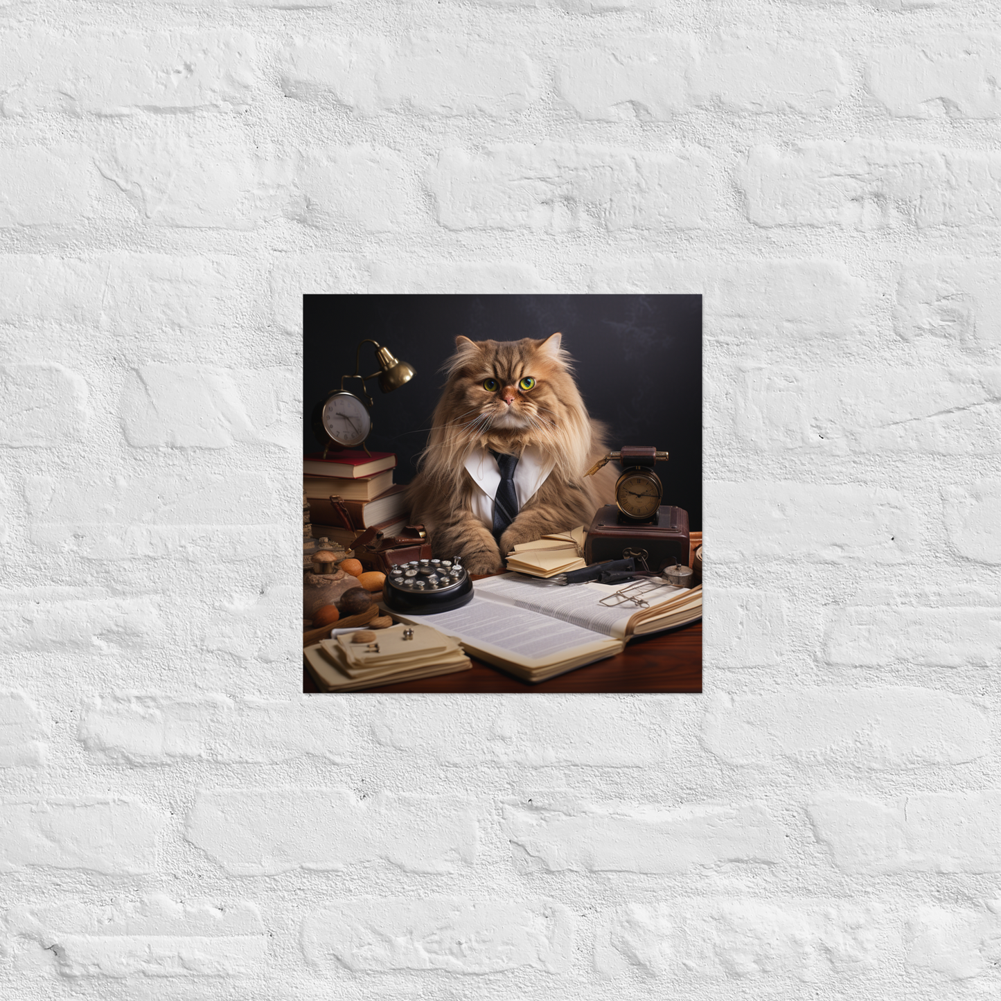 Maine Coon Accountant Poster