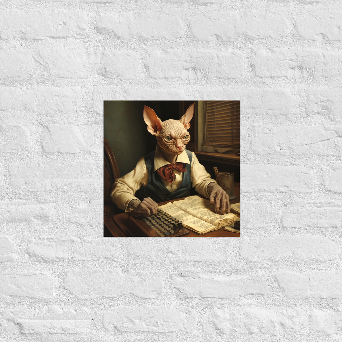 Sphynx Accountant Poster