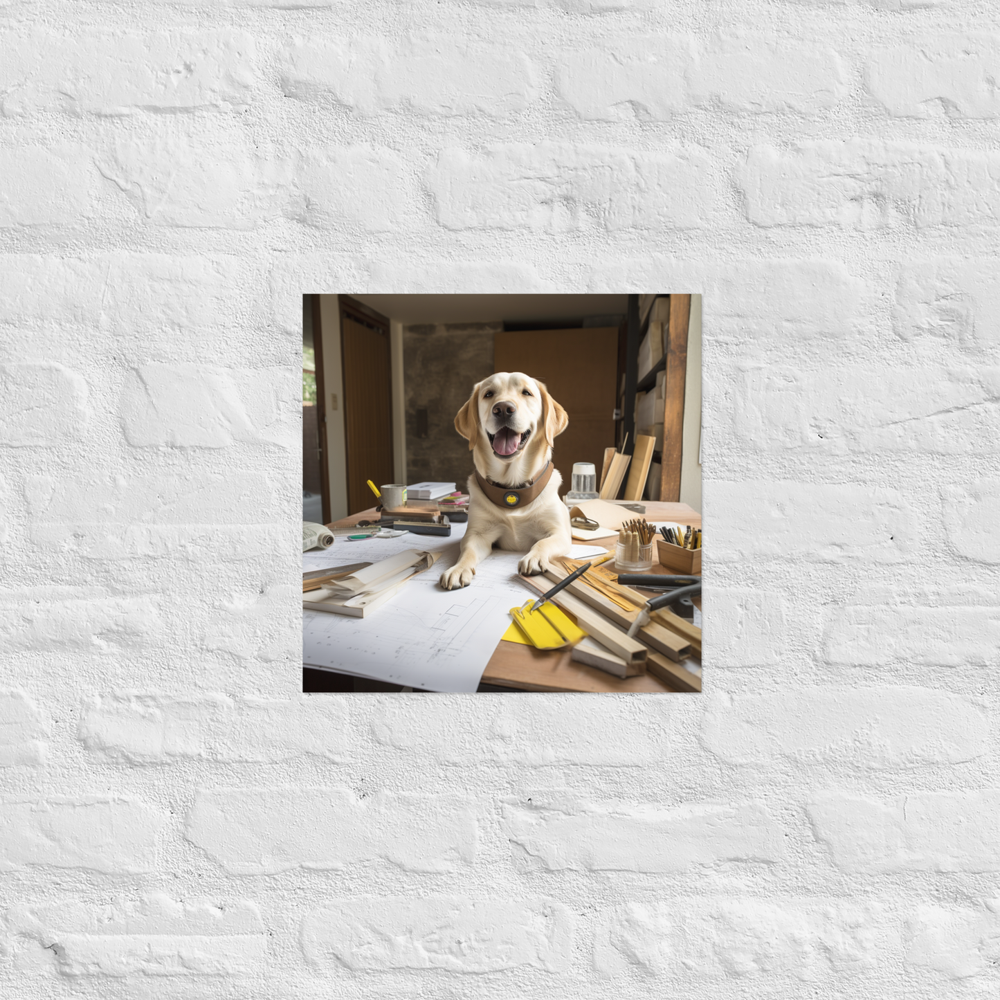 Labrador Retriever Architect Poster