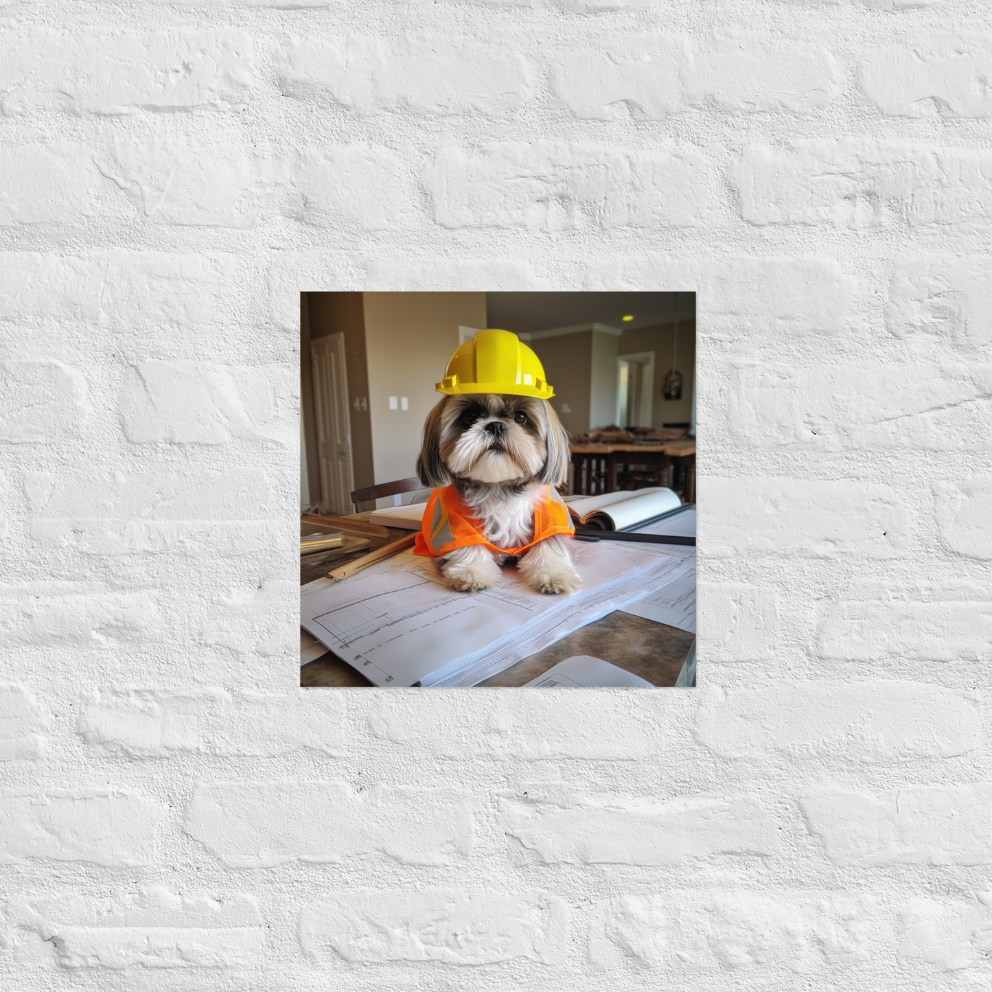 Shih Tzu Architect Poster