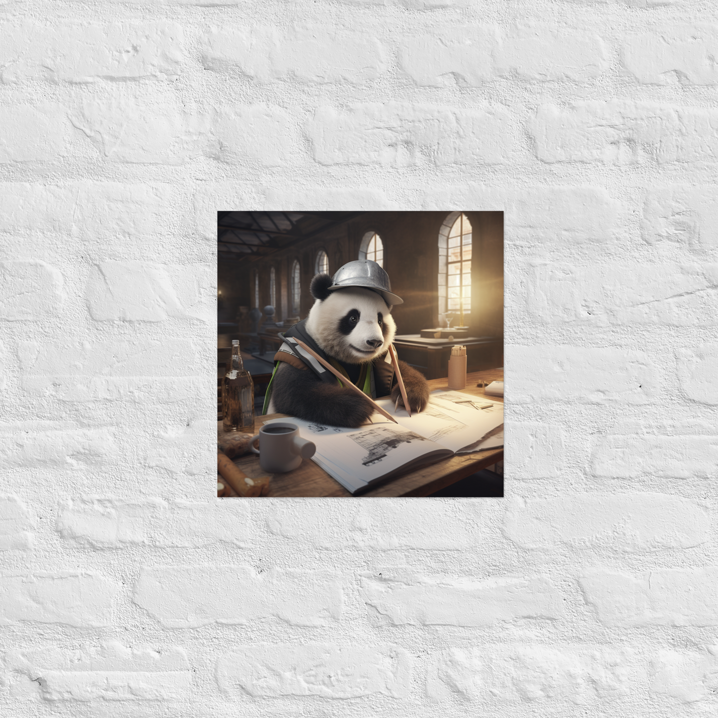 Panda Architect Poster