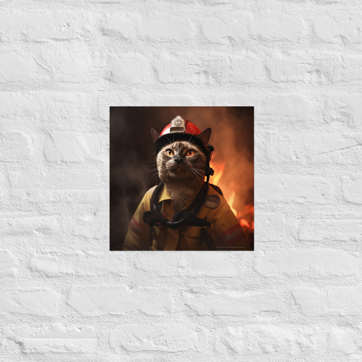 Siamese Firefighter Poster