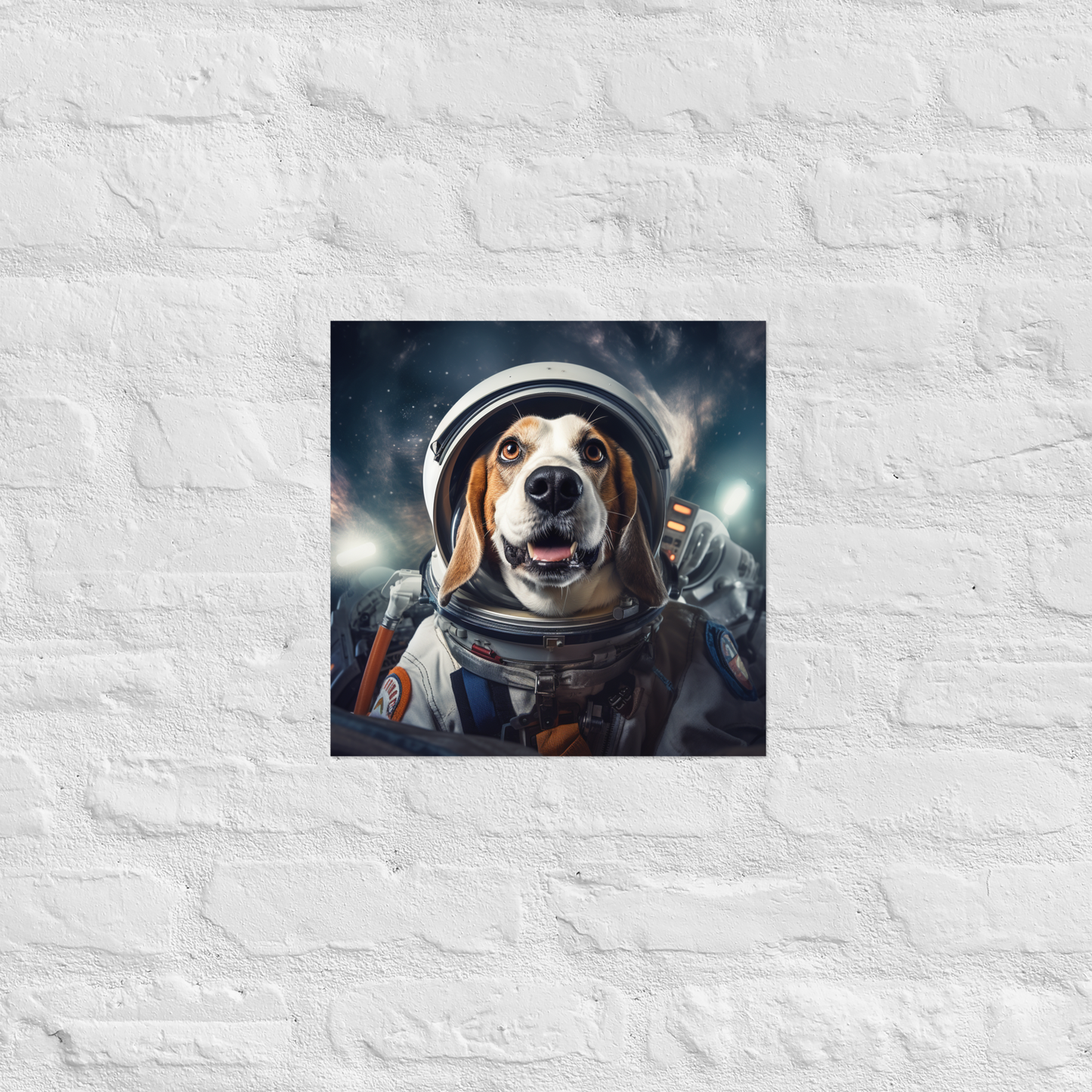 Beagle Astronaut Poster