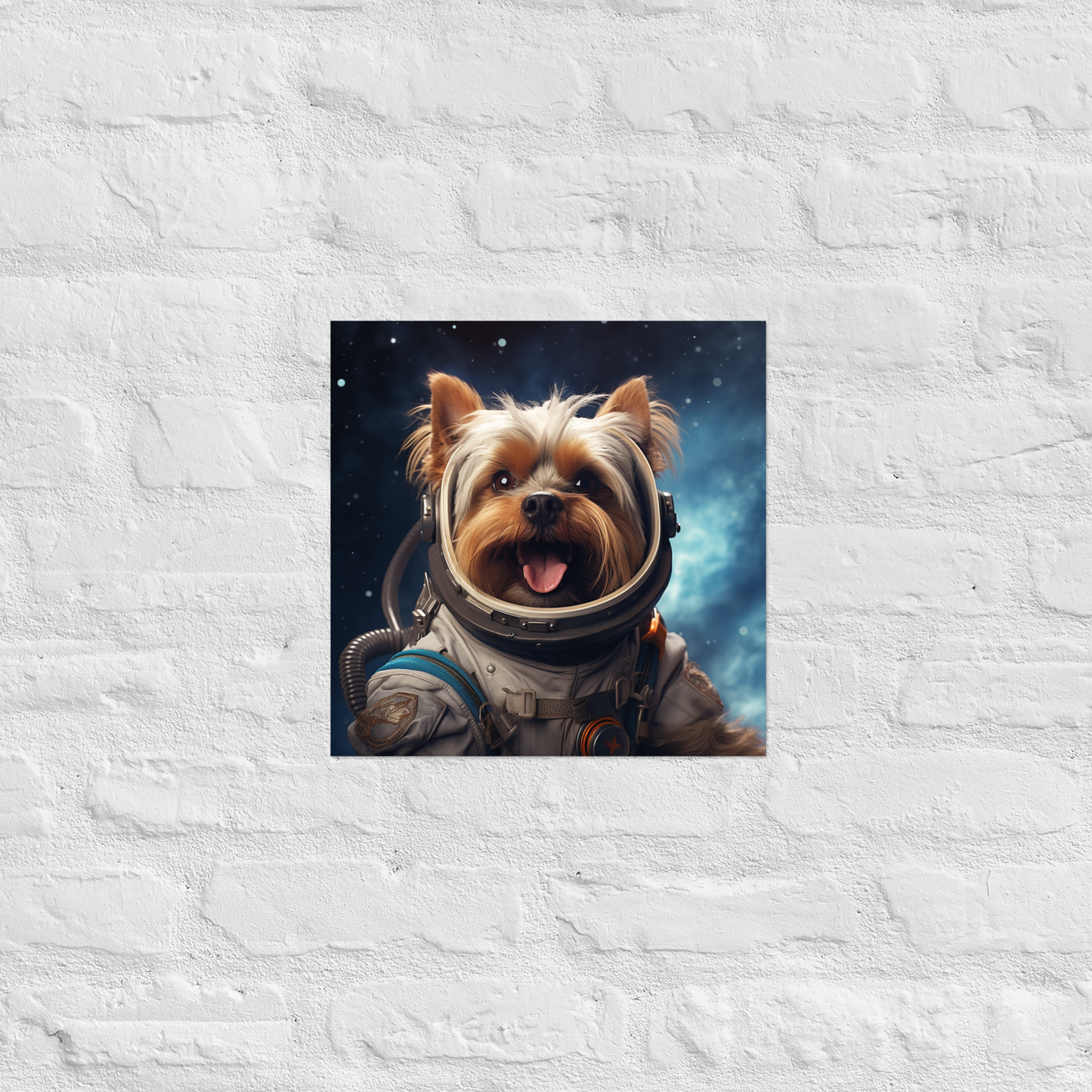 Yorkshire Terrier Astronaut Poster