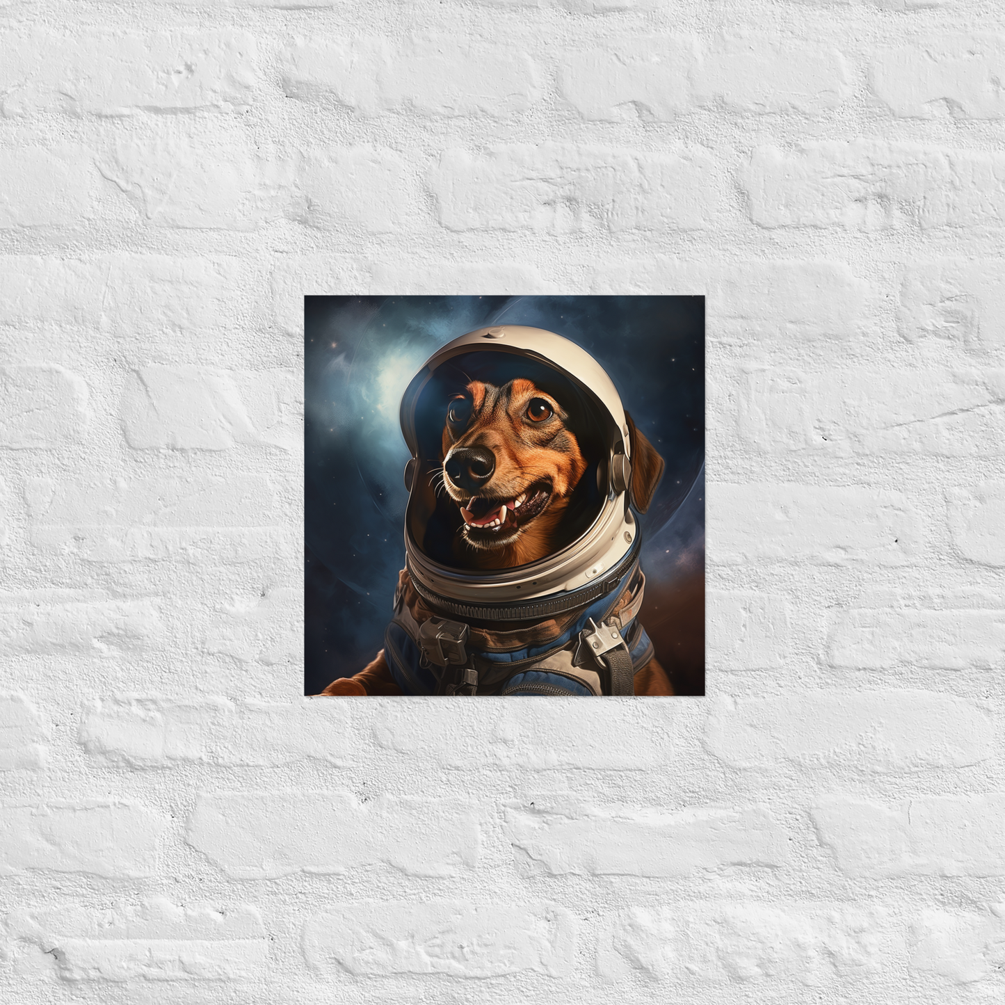 Dachshund Astronaut Poster