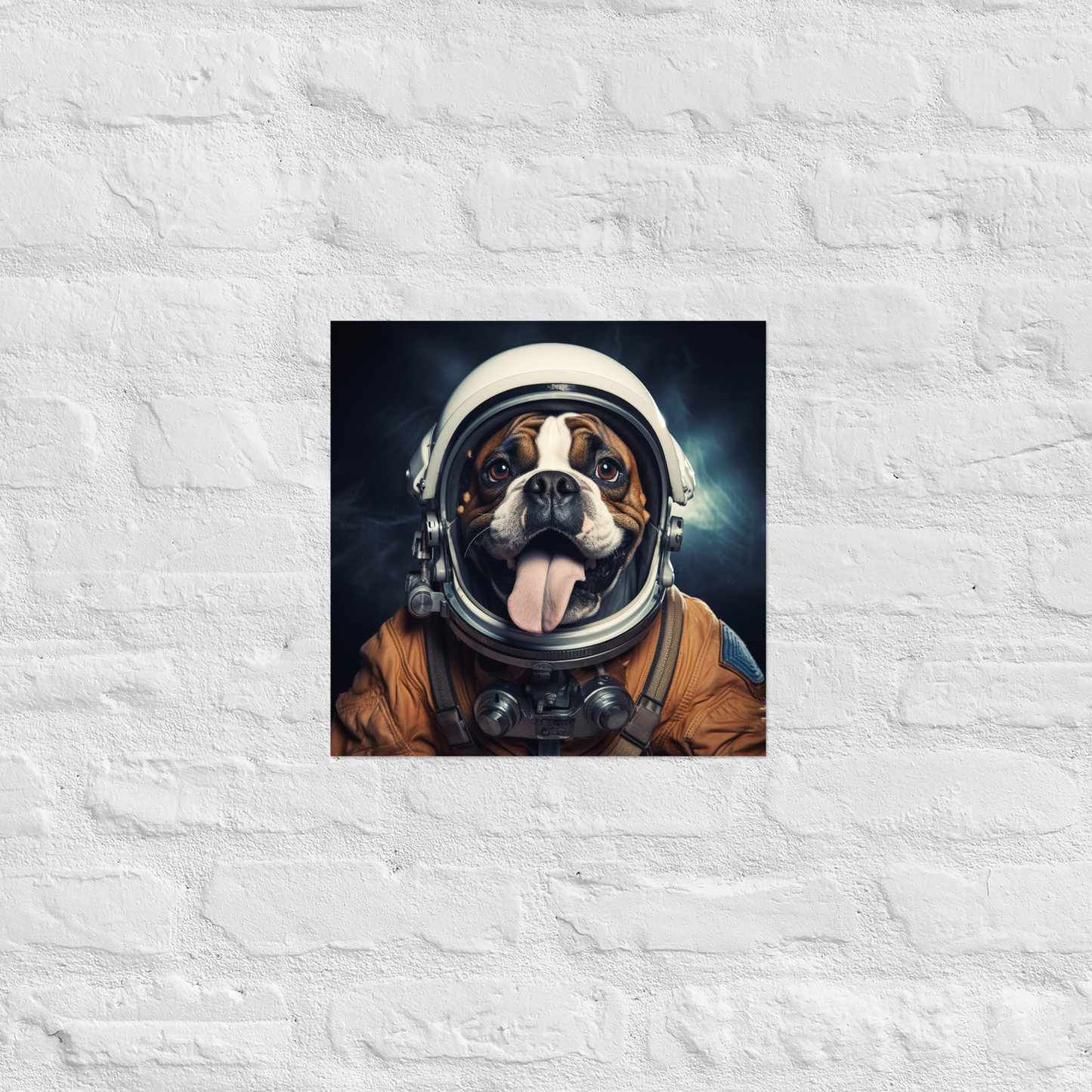 Boxer Astronaut Poster