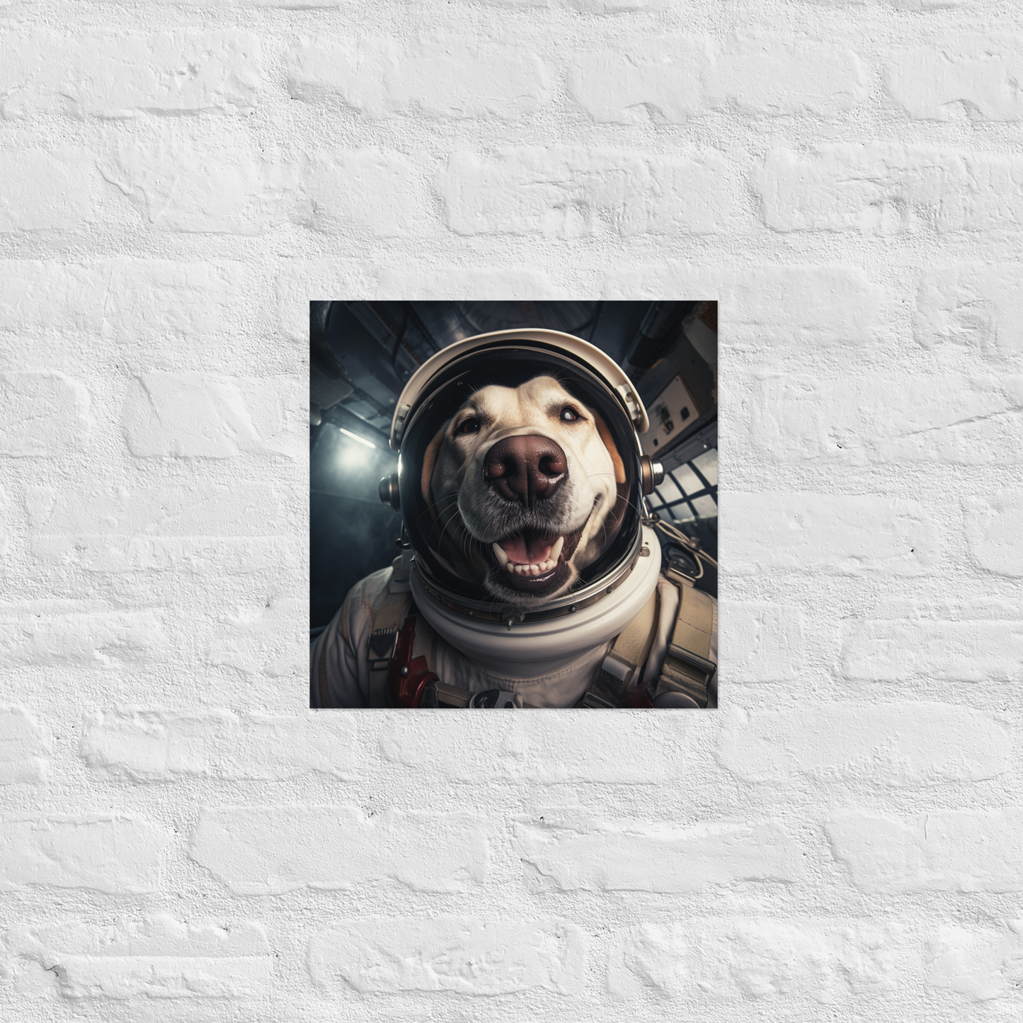 Labrador Retriever Astronaut Poster